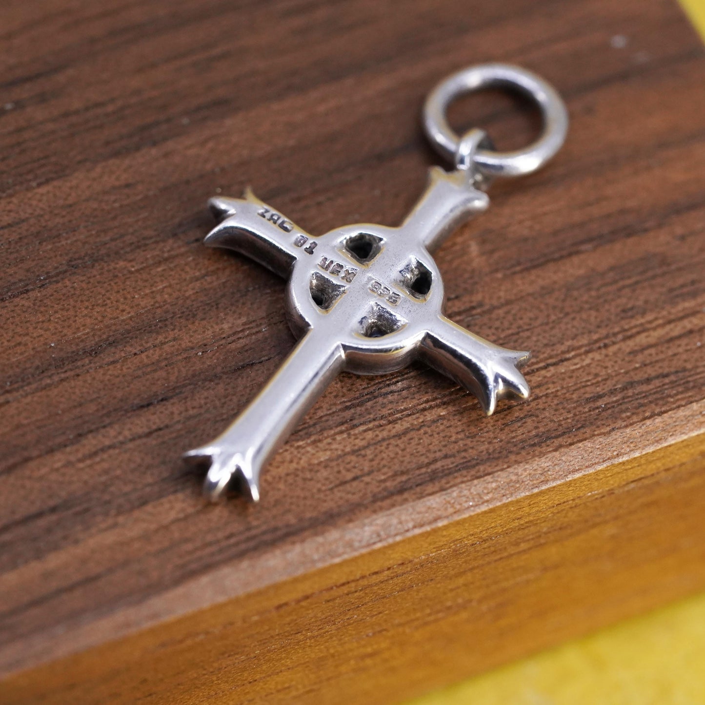 Celtic Cross Pendant Sterling 925 Silver Cross Irish Christian Charm Openwork