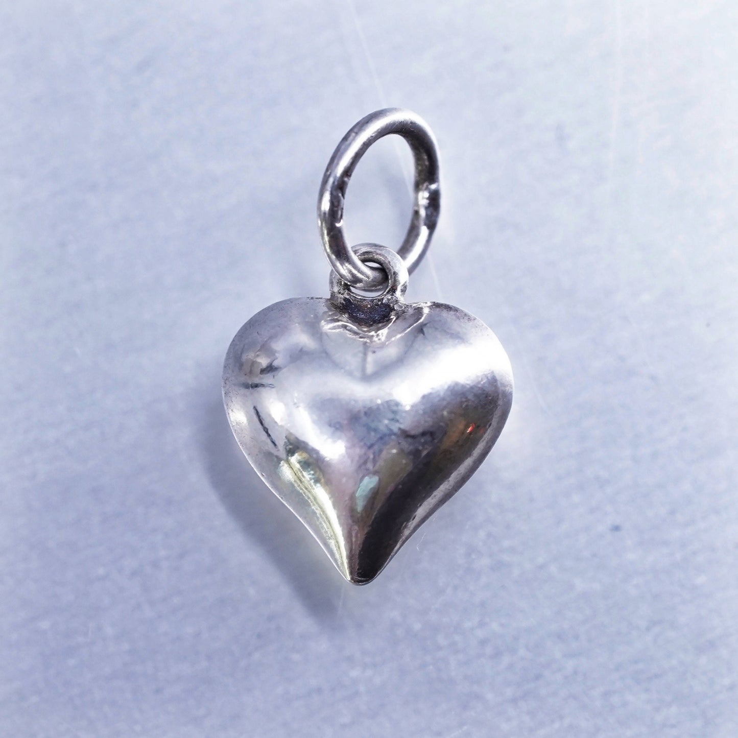 vintage sterling 925 silver heart charm pendant