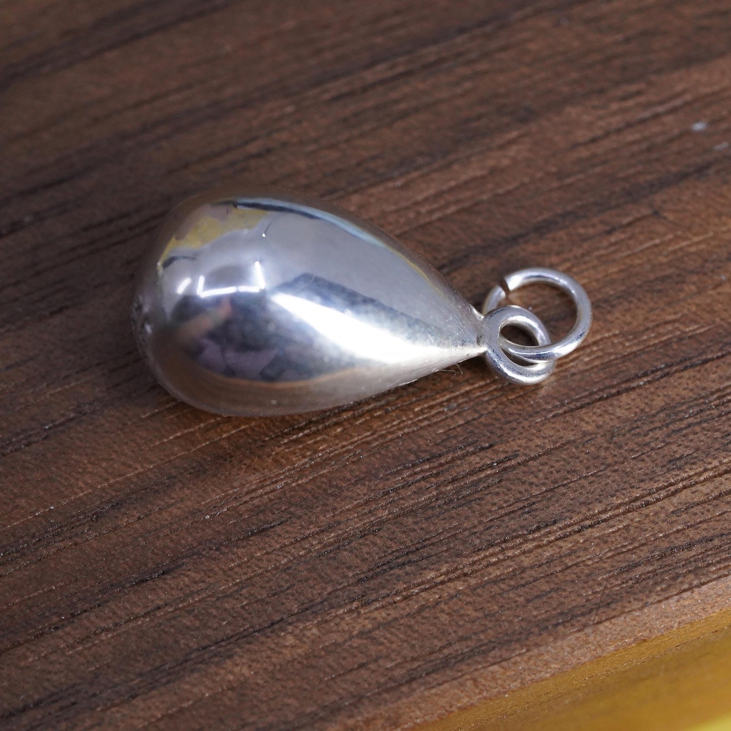 VTG Silpada 925 Sterling Silver Puffy Teardrop Pendant, Minimalist Drop Charm
