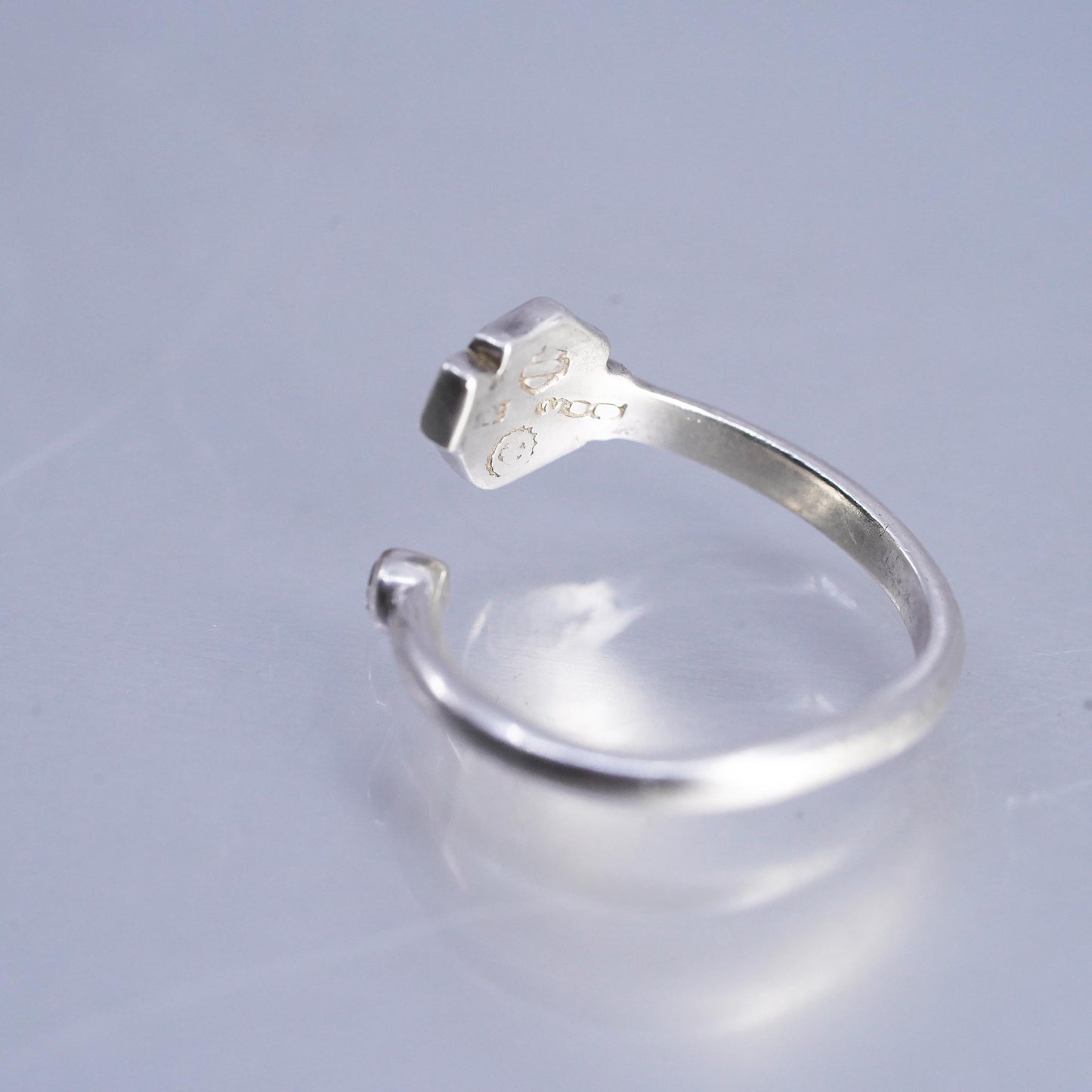 Harley Davidson Bar & Shield Wrap Ring 925 Sterling Silver Open Adjustable Ring