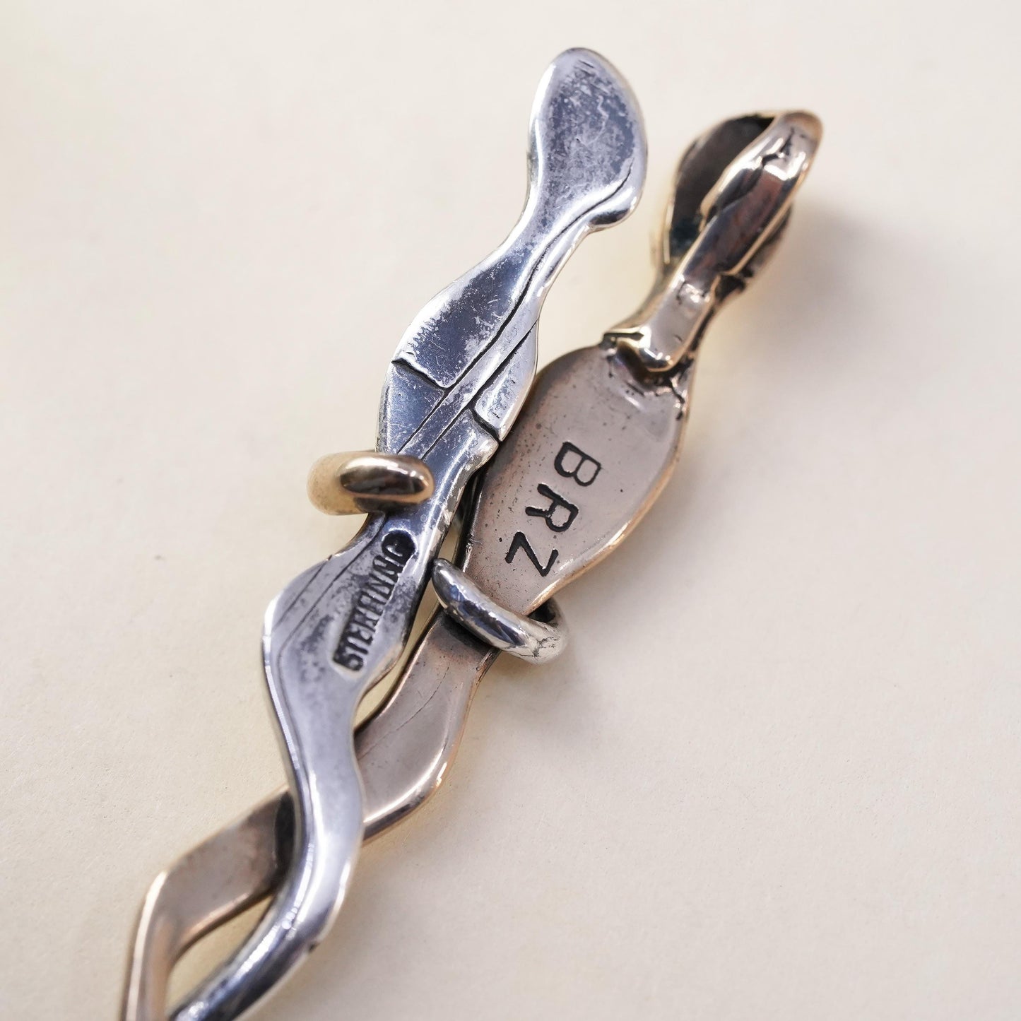 925 Sterling Silver bronze Man Woman Embraced Couple Lover Hugging Pendant
