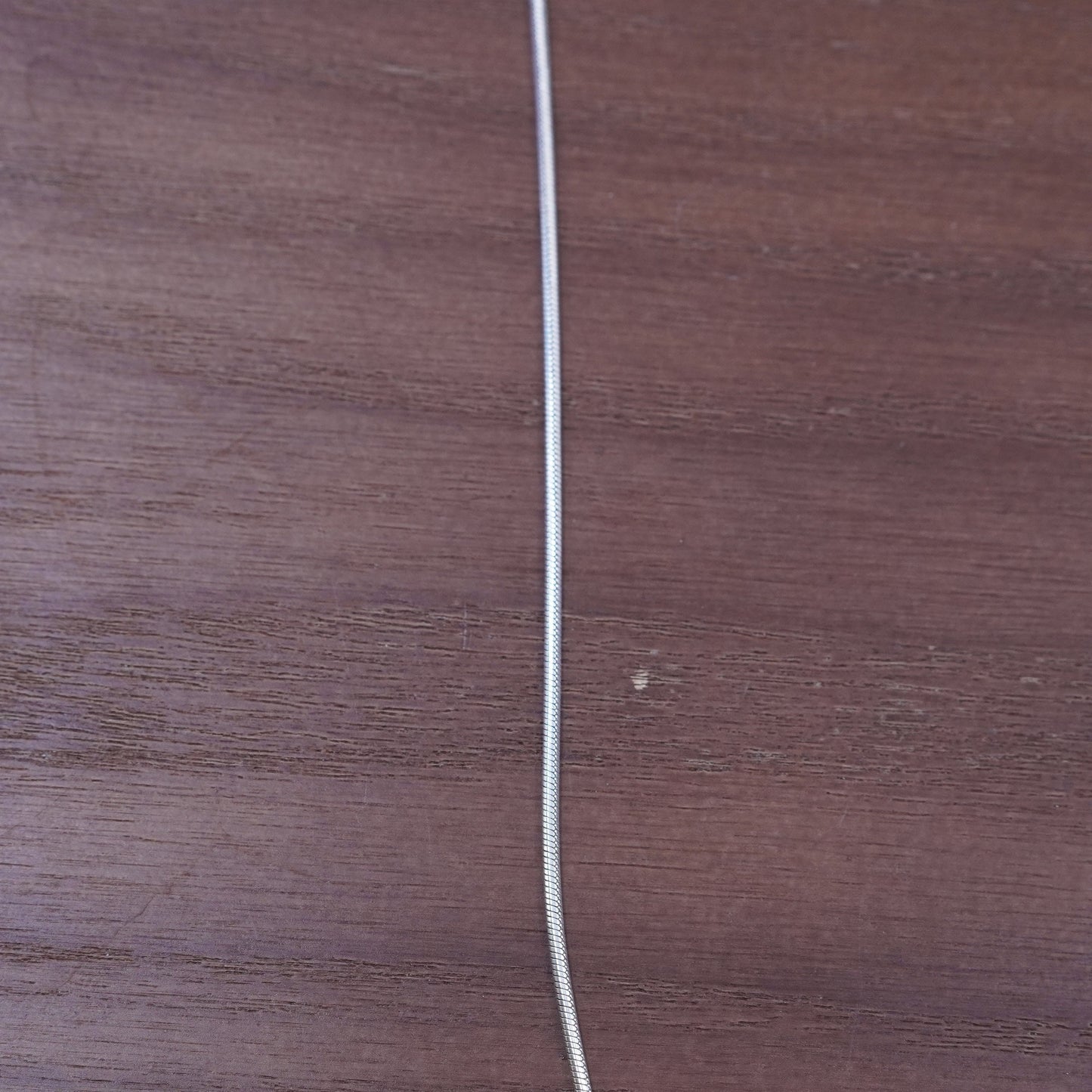 20”, 2mm, vintage Italy Sterling silver snake chain, Italy 925 necklace