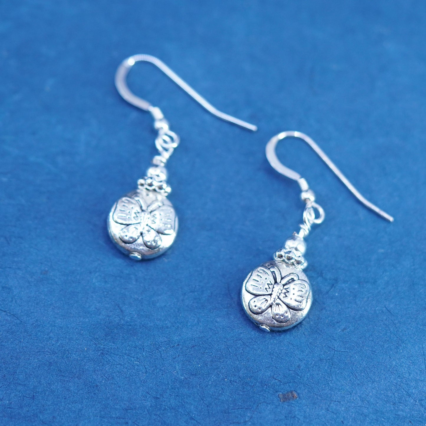 Vintage Sterling silver 925 butterfly earrings