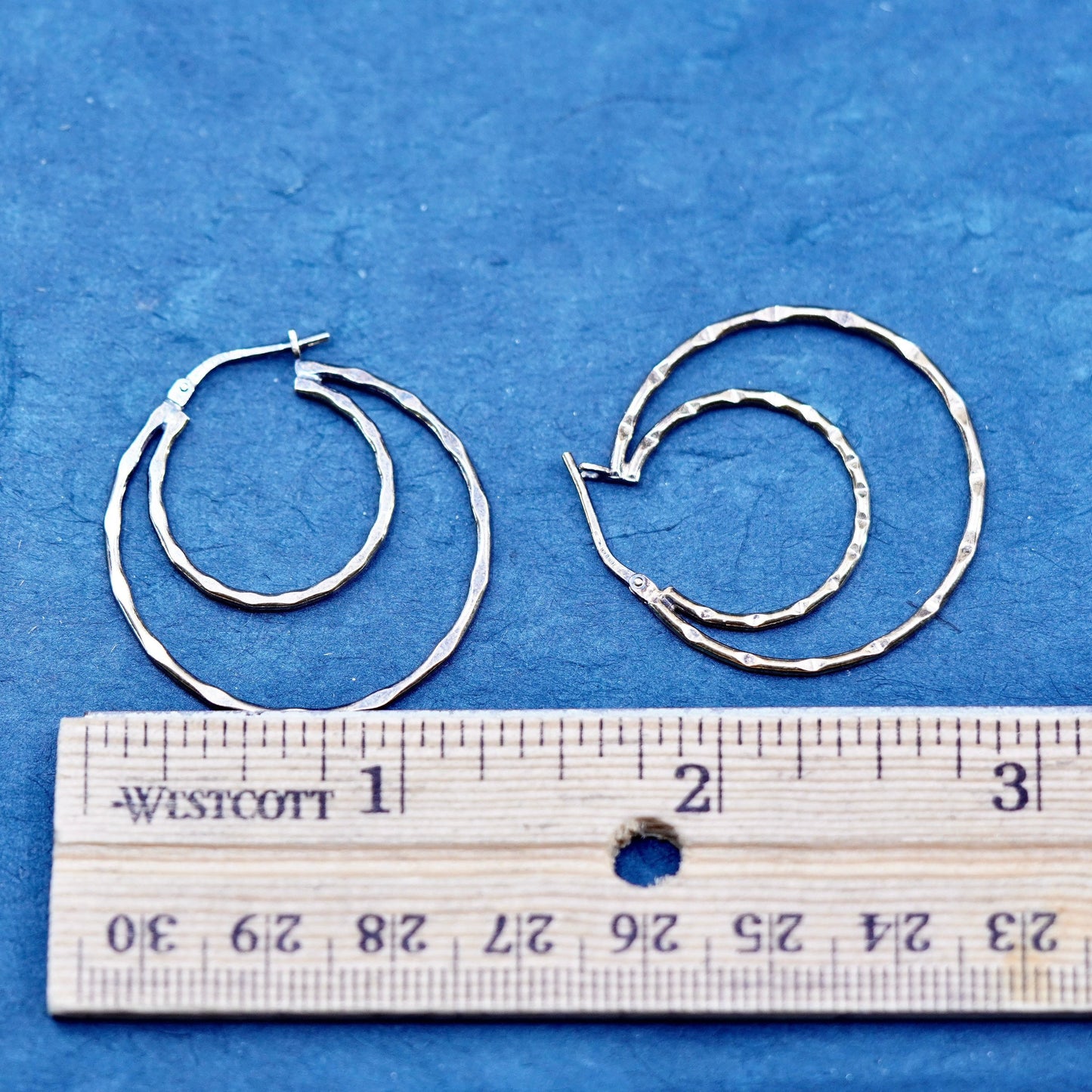 1.25”, Jordan vermeil gold filled Sterling 925 silver hoop earrings, huggie