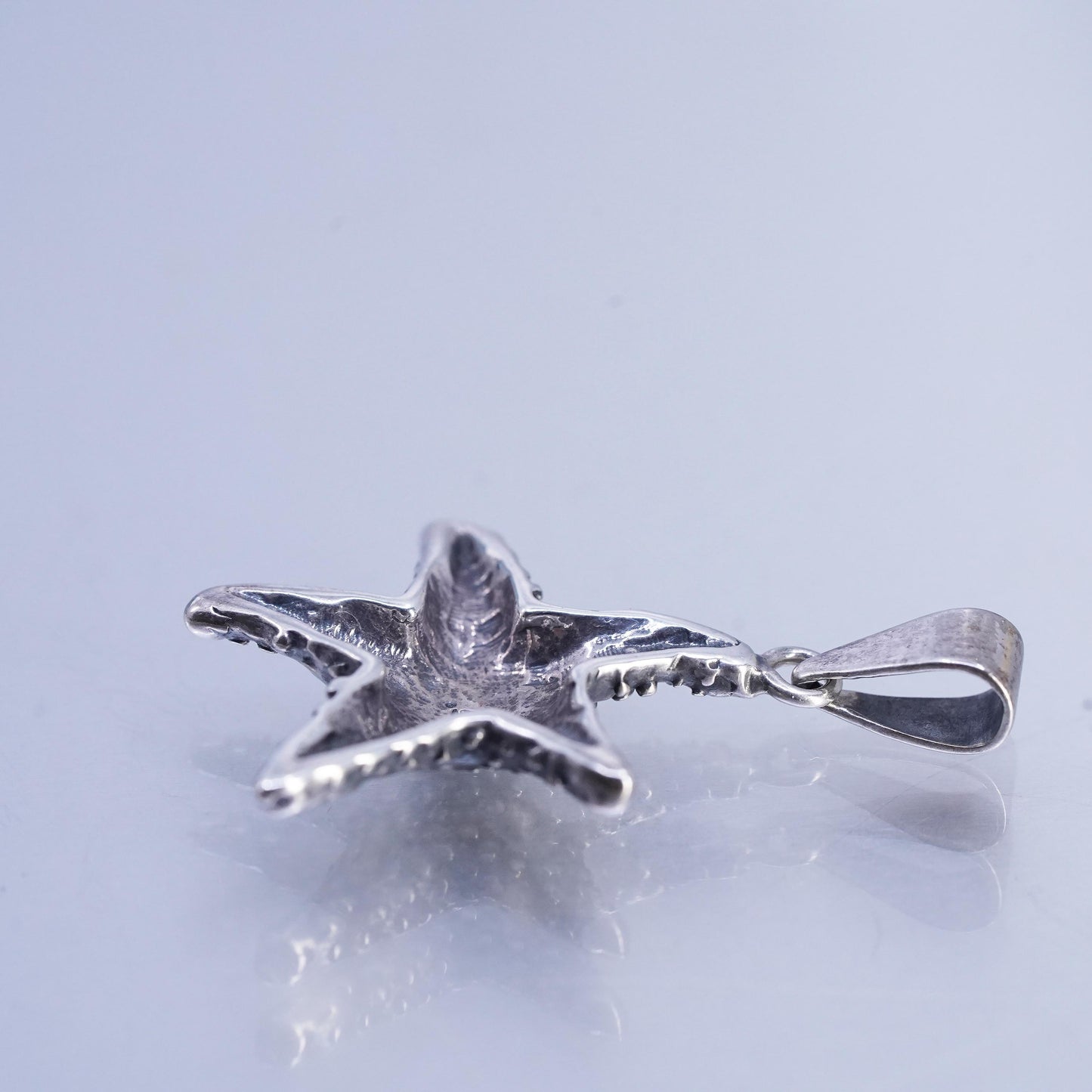 Vintage Sterling silver handmade handmade oxidized 925 starfish star