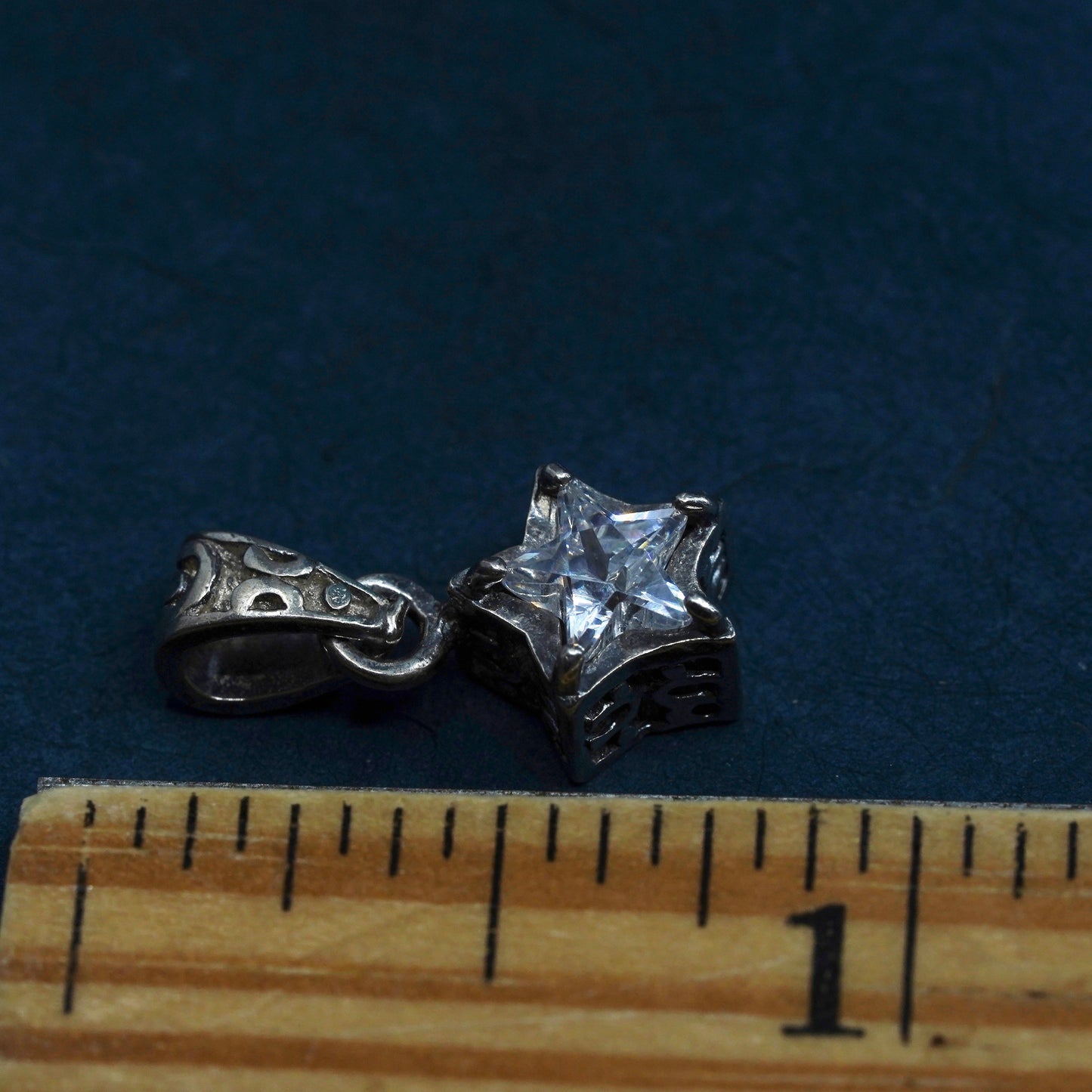 Silpada Sterling Silver 925 handmade star cz Pendant