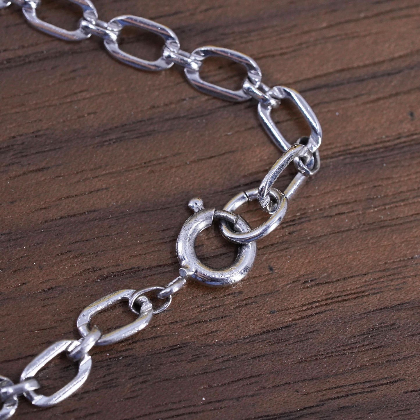 6.5”, Sterling silver 925 curb chain bracelet 2 charms, Christmas tree Baptism