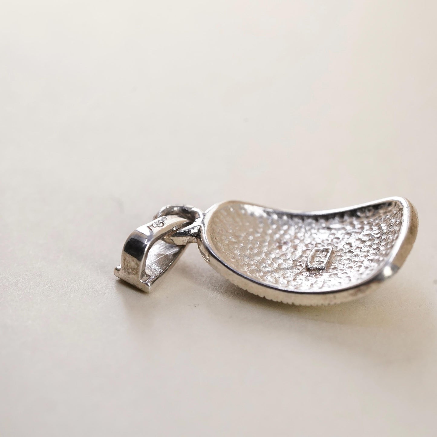 handmade sterling 925 silver pendant with black onyx inlay marcasite details