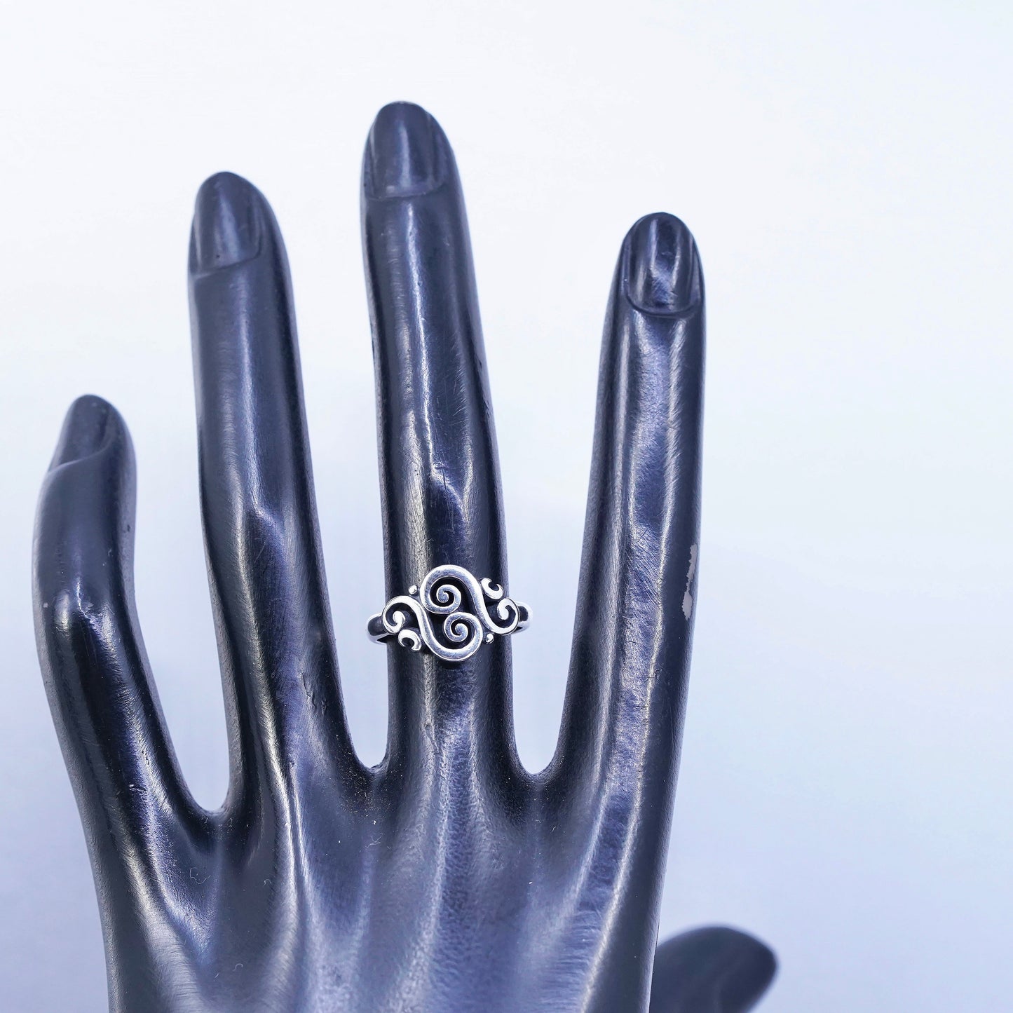 Size 6, James Avery 925 Sterling Silver Spanish Swirl Scroll Filigree Ring