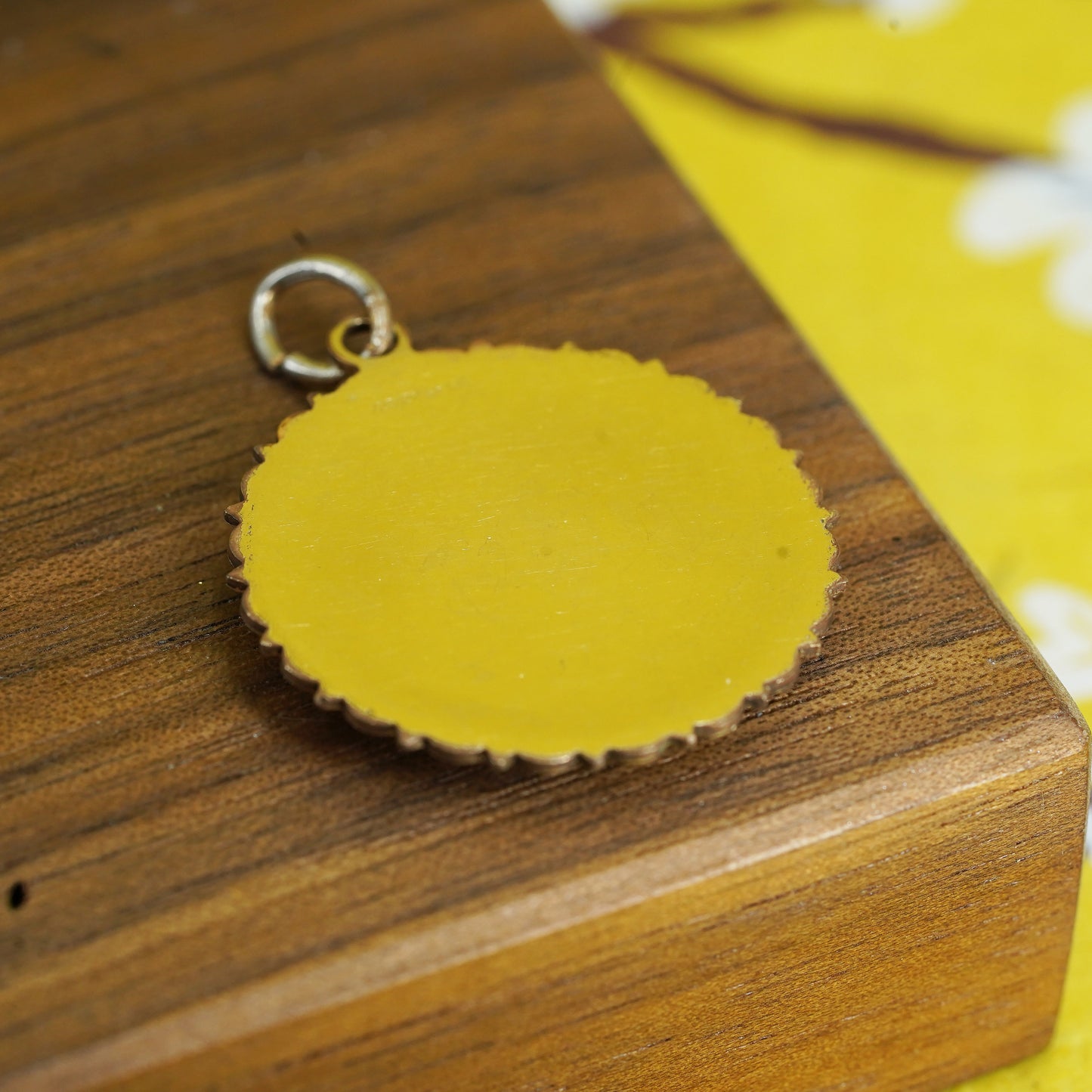 vintage 1/20 12K gold filled handmade charm, tag pendant