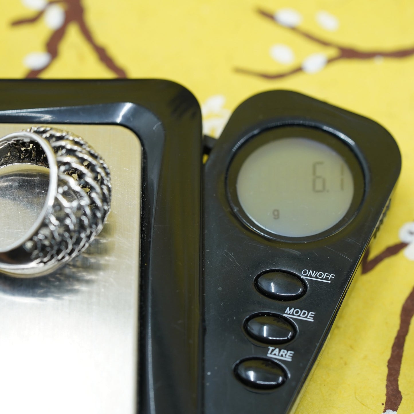 Size 8.25, vintage Sterling silver handmade ring, 925 cable band