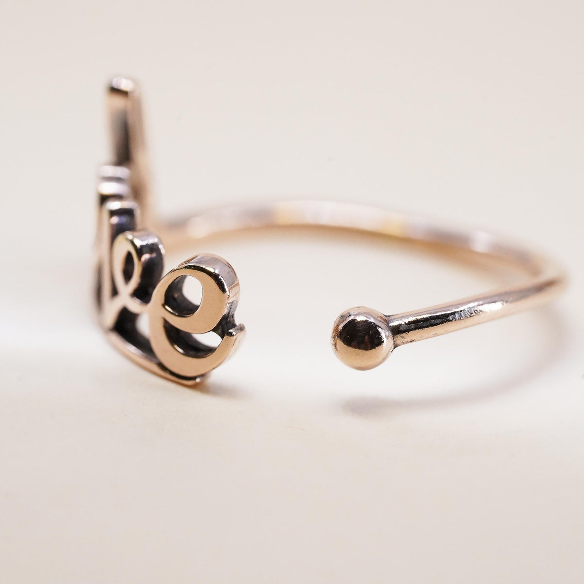 Size adjustable, Alex N Ani gold Sterling Silver 925 Love wrap Ring, Wrap Band