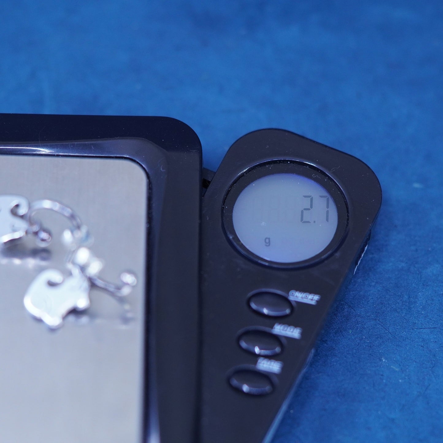 0.5”, Sterling silver handmade earrings, 925 hoops w/ dog puppy charms, huggie