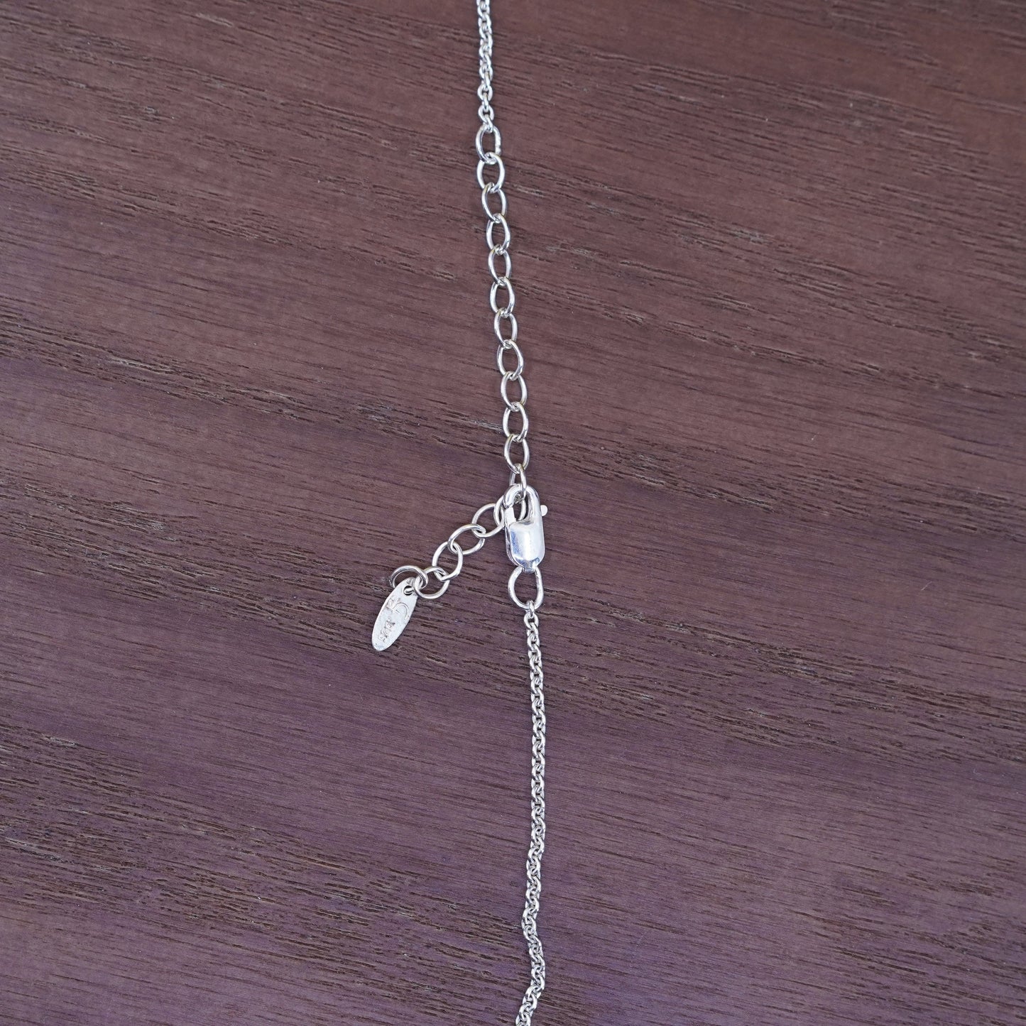 16+2”, 1mm, vintage Sterling silver necklace, 925 circle chain