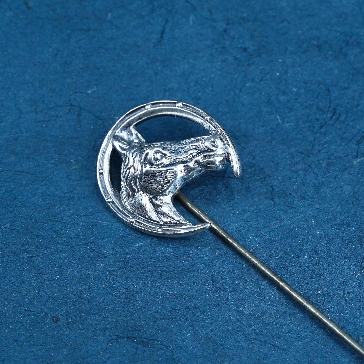 Vintage Sterling silver handmade brooch, 925 Horse pony pin