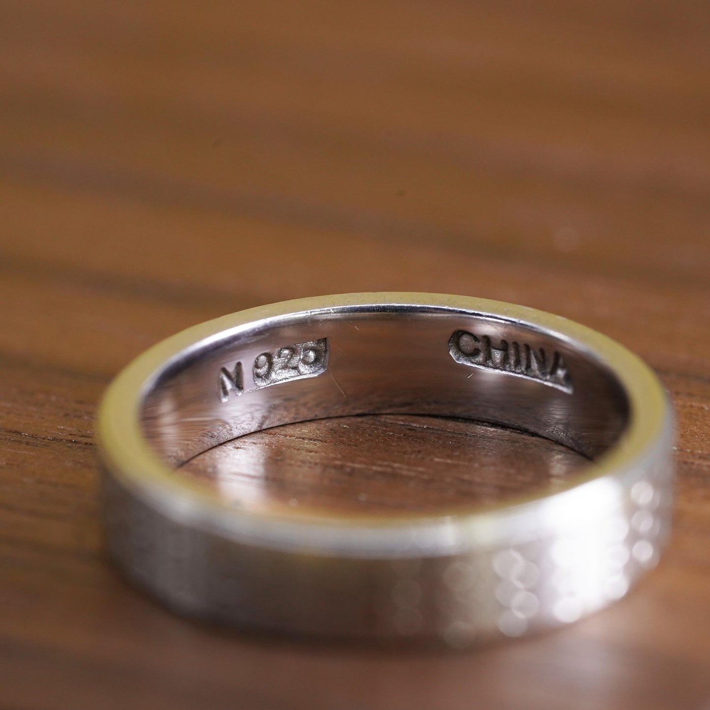 Size 6.5, vintage sterling silver handmade ring, 925 stackable band
