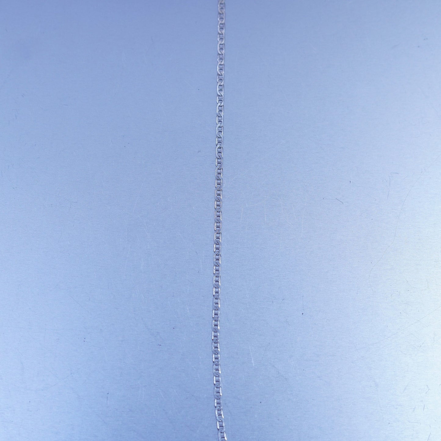 20” 2mm, vintage Italy Sterling 925 silver anchor bold chain necklace