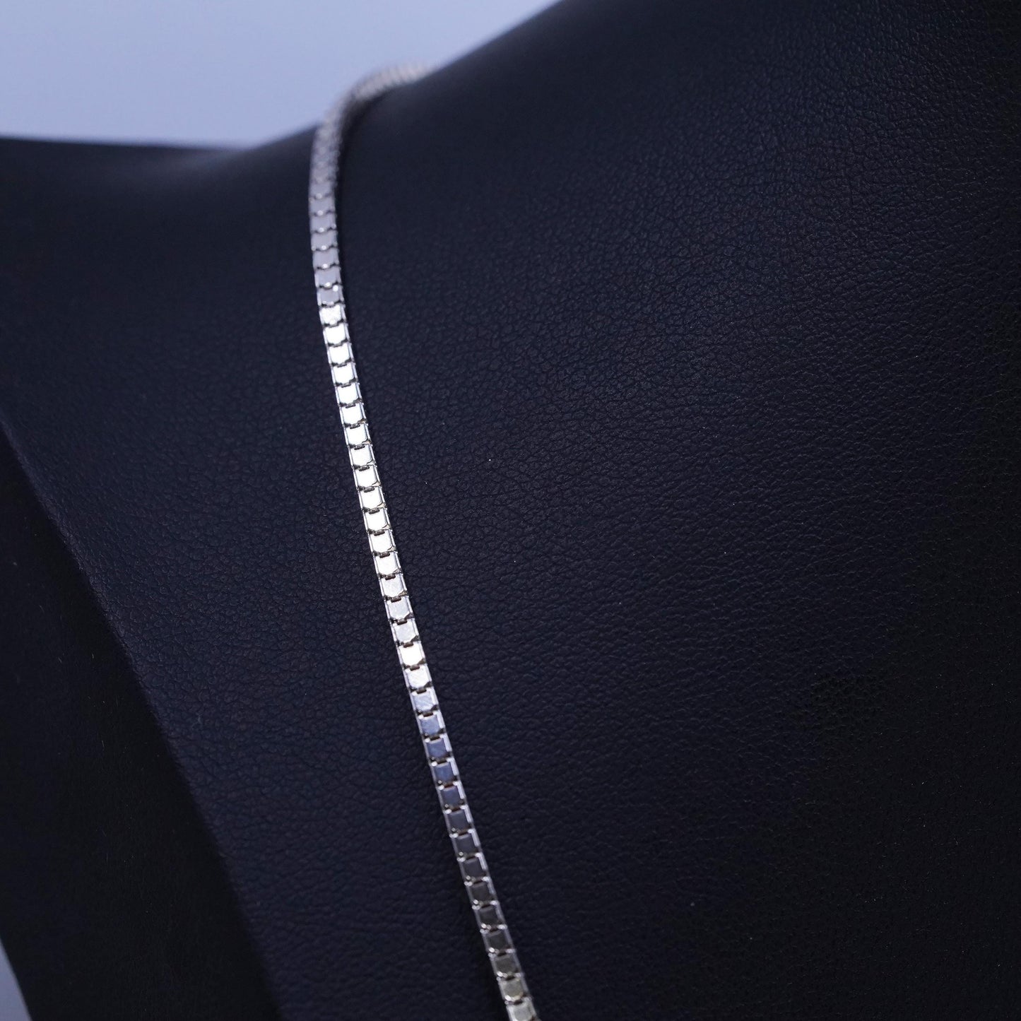 20” 2mm, vintage Italian Sterling 925 silver handmade box chain necklace