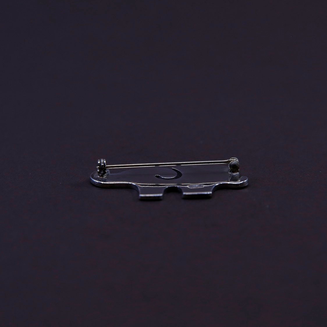 Vintage meixco handmade sterling 925 silver elephant shaped brooch