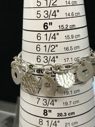 7”, Vintage Simply Living Silver Handmade Bracelet, 925 Silver Bold chain