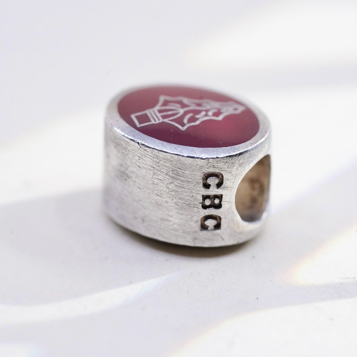 Sterling Silver University of South Carolina Gamecocks, USC Enamel 925 Charm
