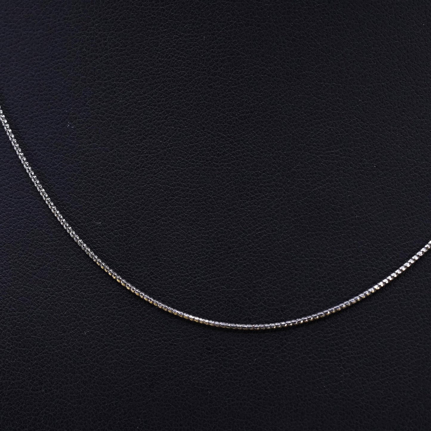18" 1mm, vintage Sterling silver necklace, Italian 925 snake chain