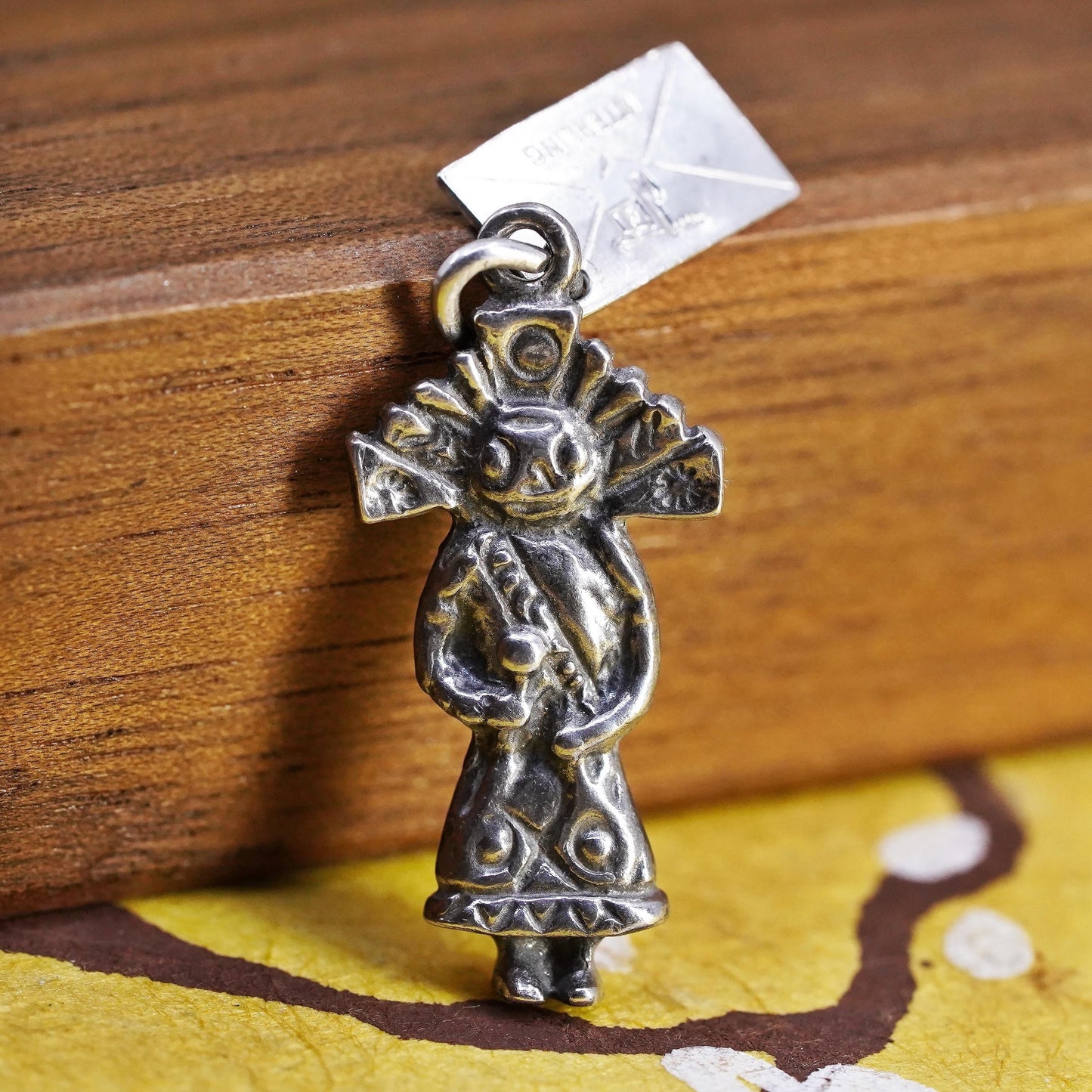 Native American Sterling 925 Silver New York Souvenir Dutch Girl Charm