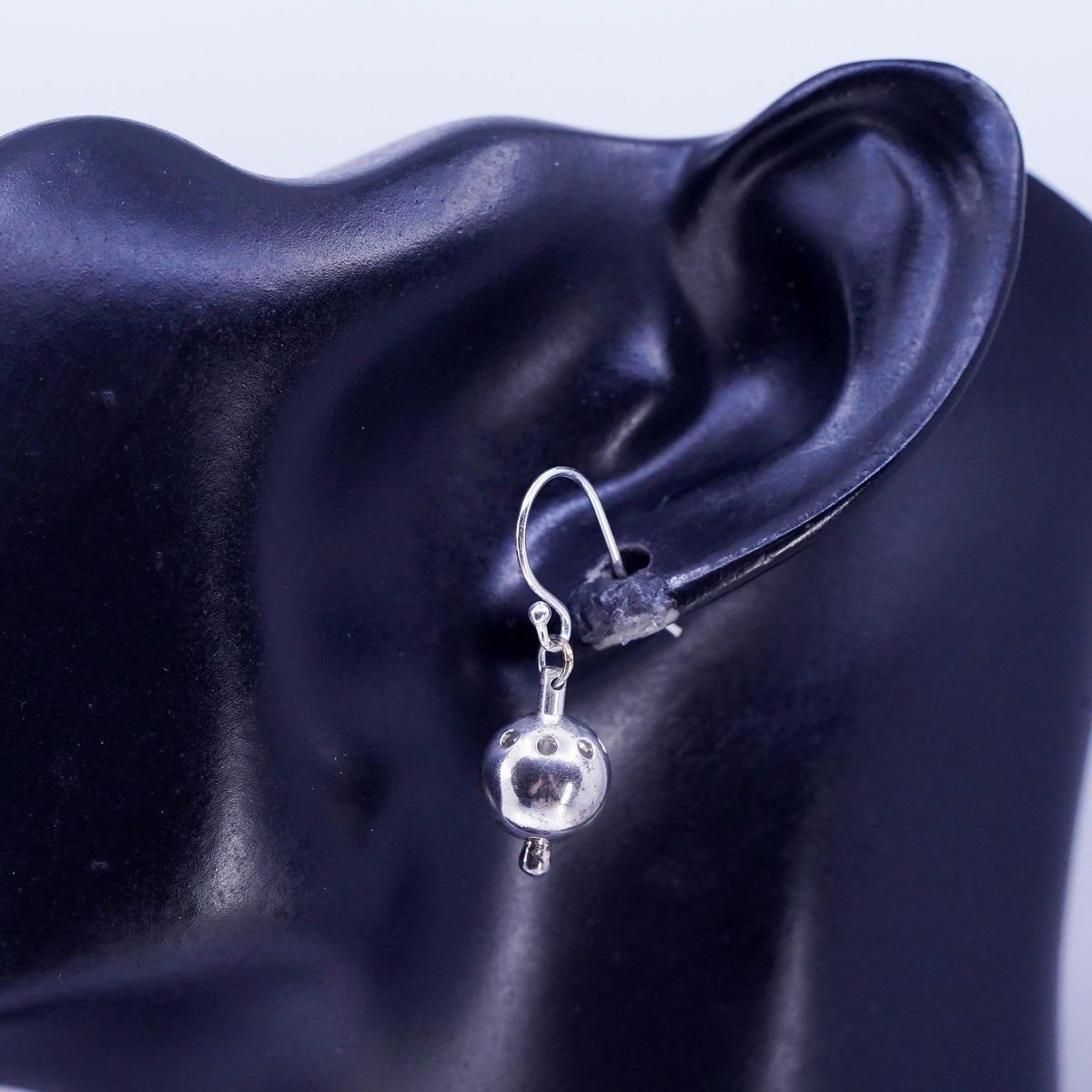 Vintage Sterling 925 silver beads earrings