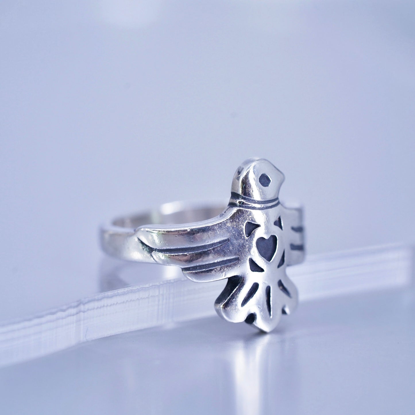 Size 7.25, James Avery sterling 925 silver Rare La Paloma Bird Ring