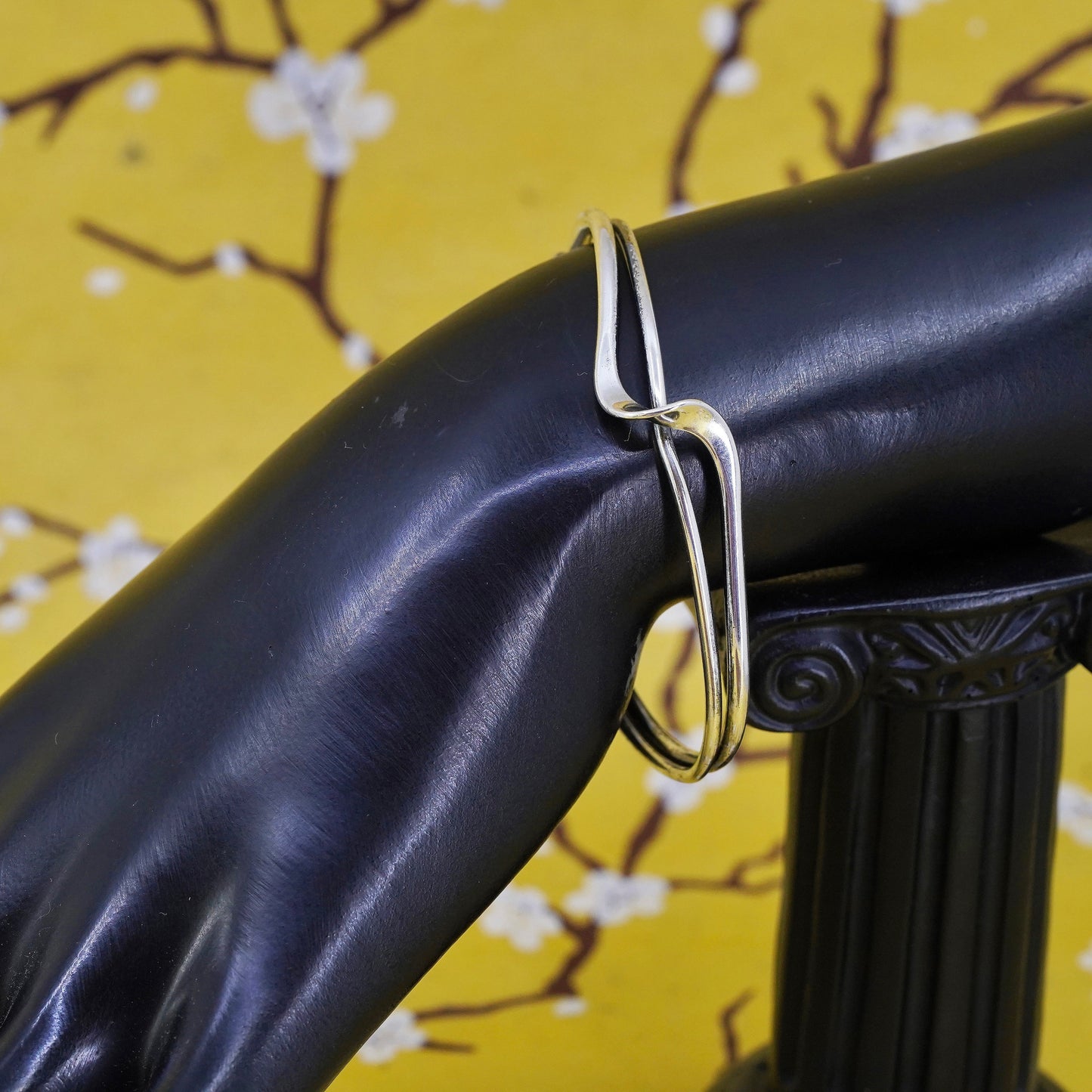 6", Vintage southwestern Sterling silver handmade bracelet, 925 twisted cuff