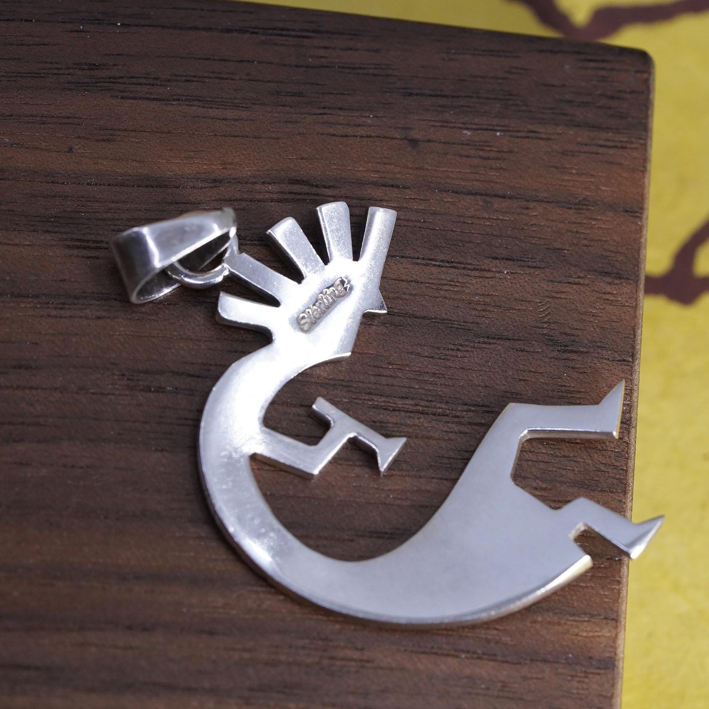VTG Kokopelli Sterling silver 925 handmade pendant, Native American jewelry,