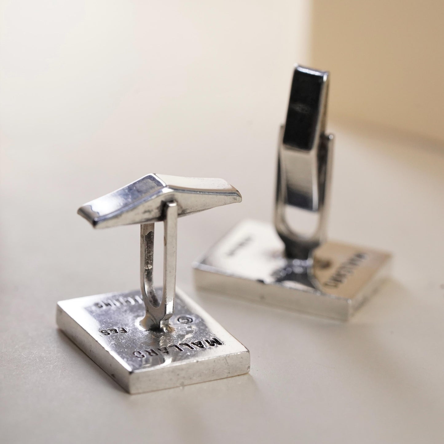 VTG FS Fenwick & Sailors Sterling 925 Silver Aesthetic Mallard Duck Cufflinks