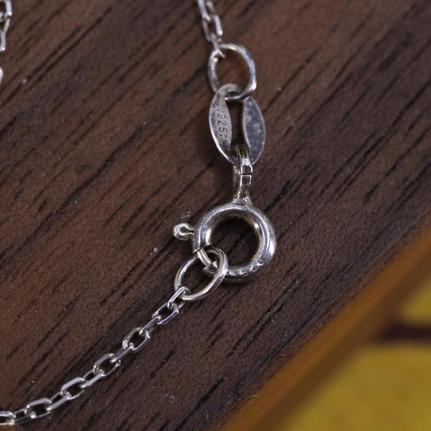 18”, 1mm, vintage Sterling silver necklace, 925 circle chain
