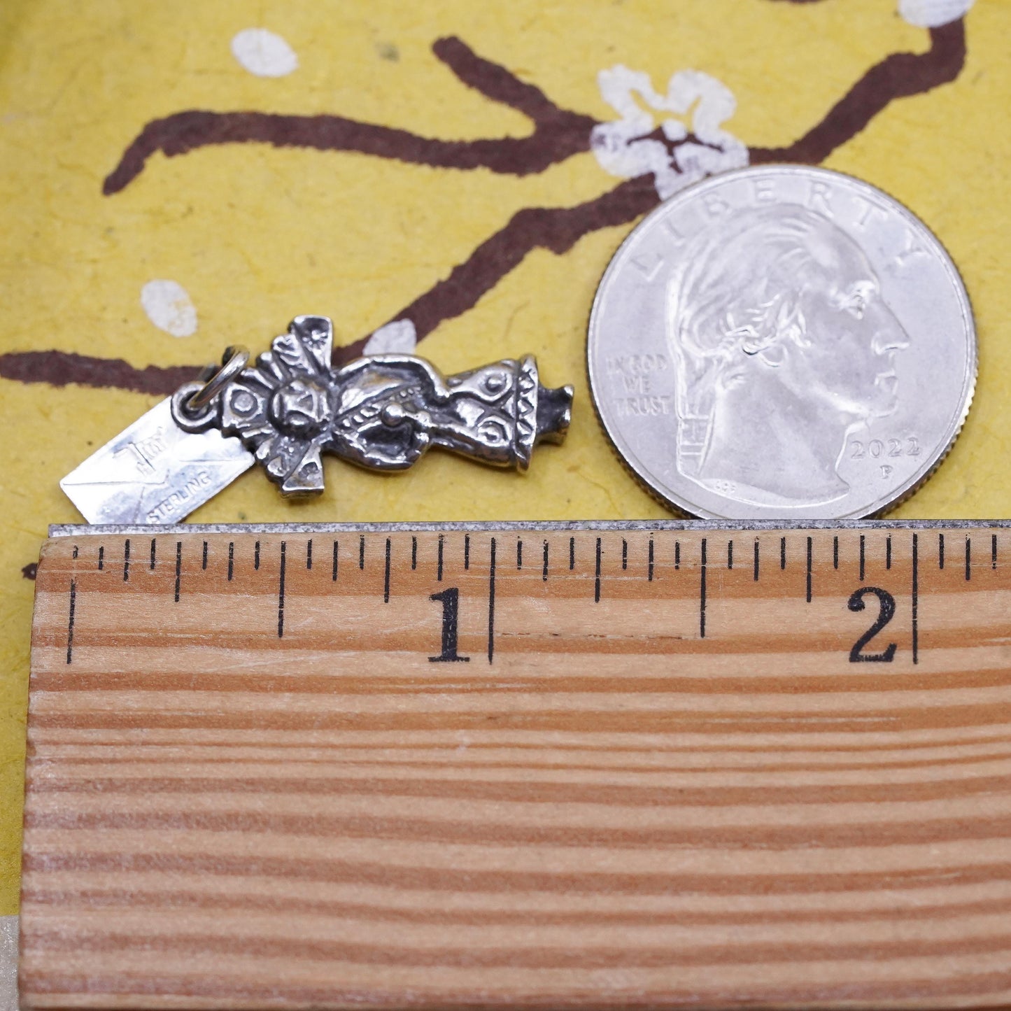 Native American Sterling 925 Silver New York Souvenir Dutch Girl Charm