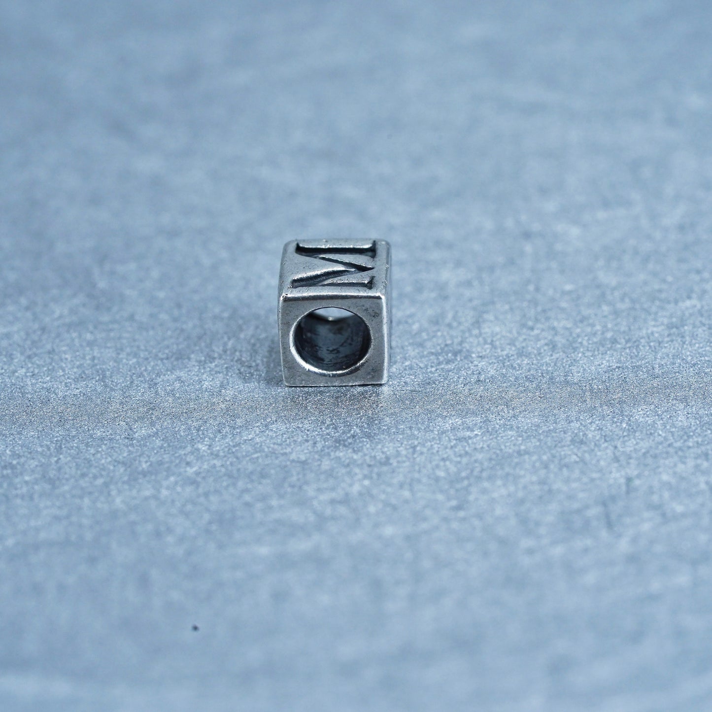 Antique Michael Anthony Sterling 925 silver initial K cube charm pendant
