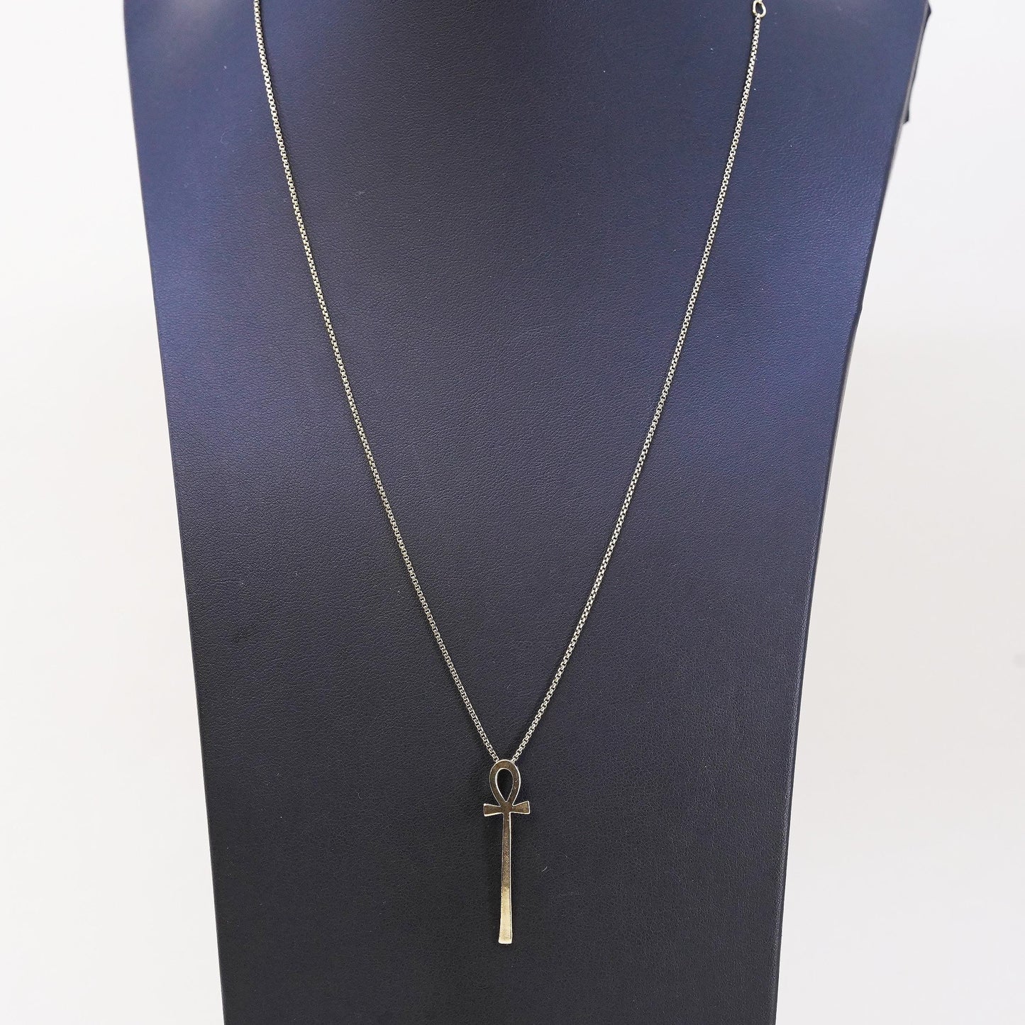 18+3”, Alex and Ani vermeil gold sterling 925 silver necklace Egyptian Ankh