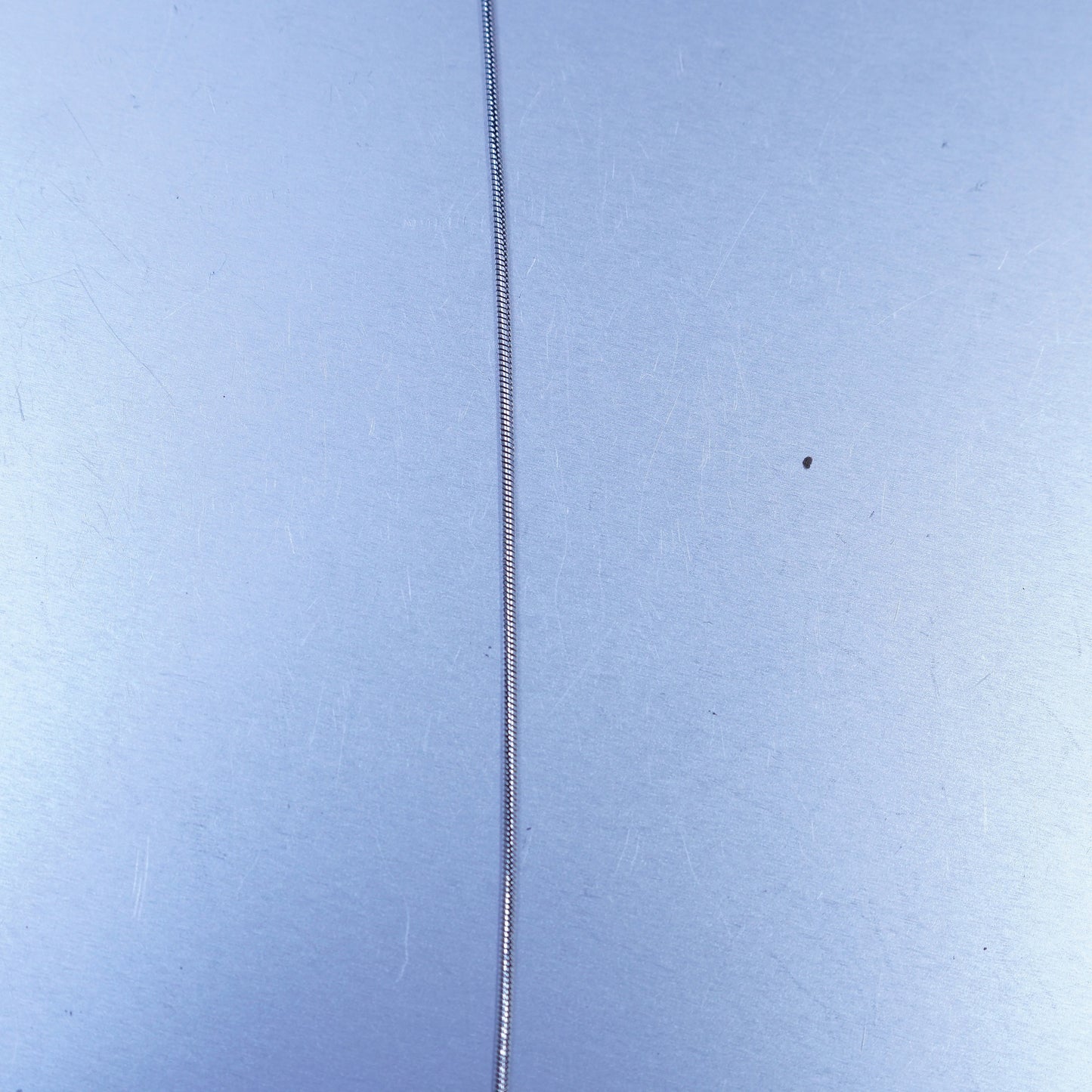 16+2” 1mm, vintage Sterling 925 silver snake chain necklace