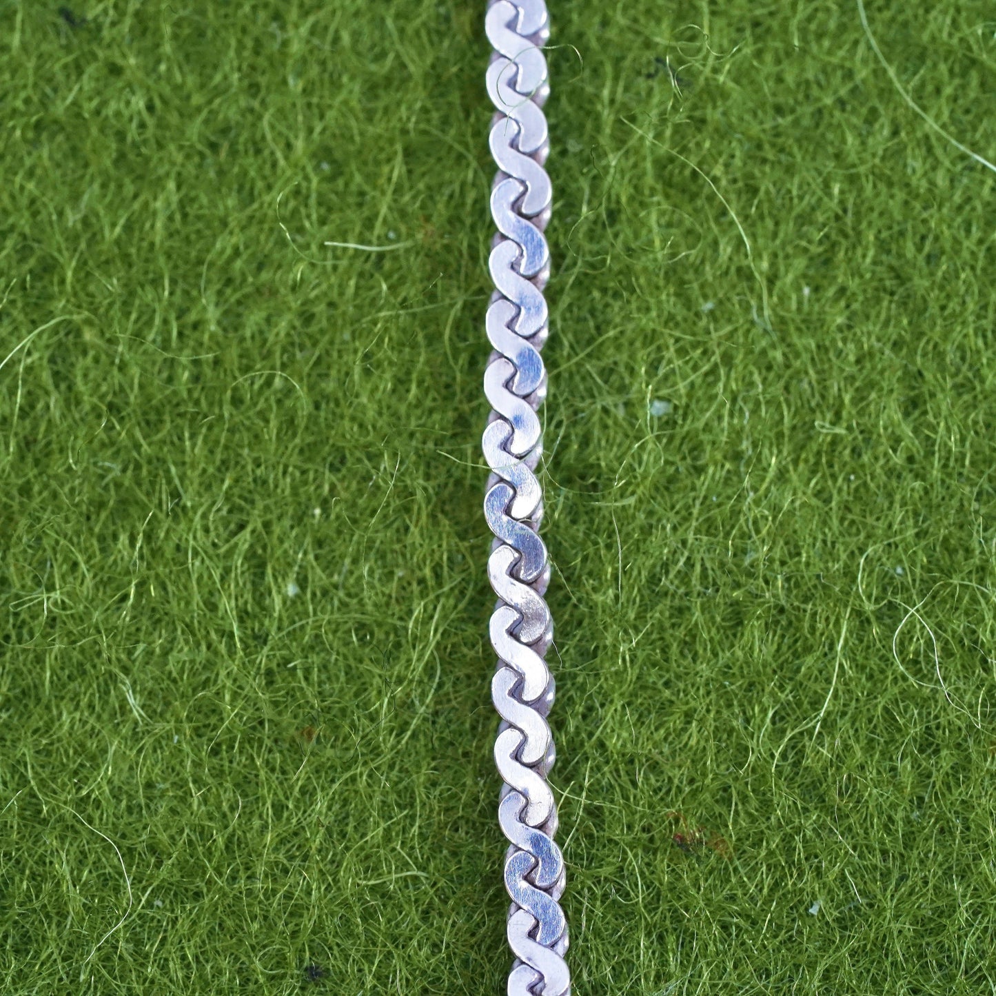 16”, 1mm, Vintage sterling silver Italy 925 s link chain, necklace