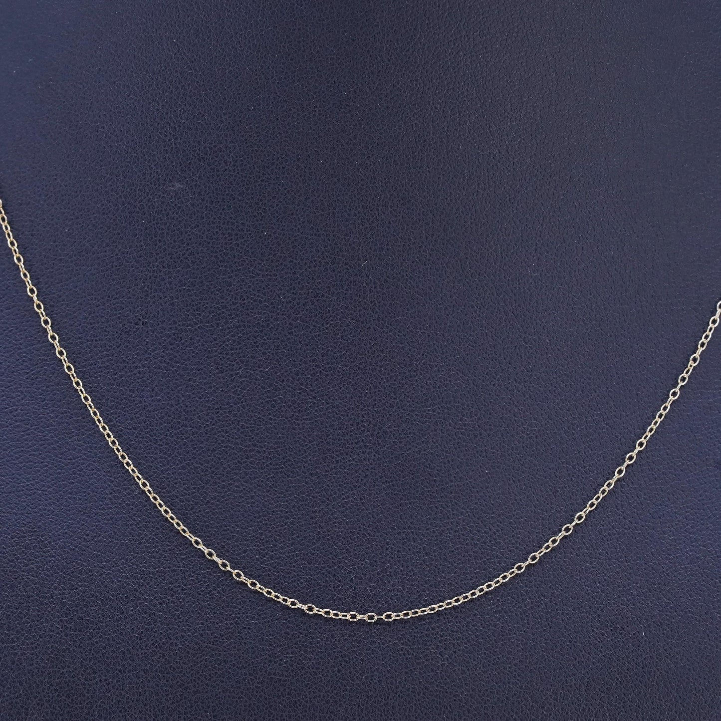 18", vintage vermeil gold over Sterling 925 silver handmade circle necklace