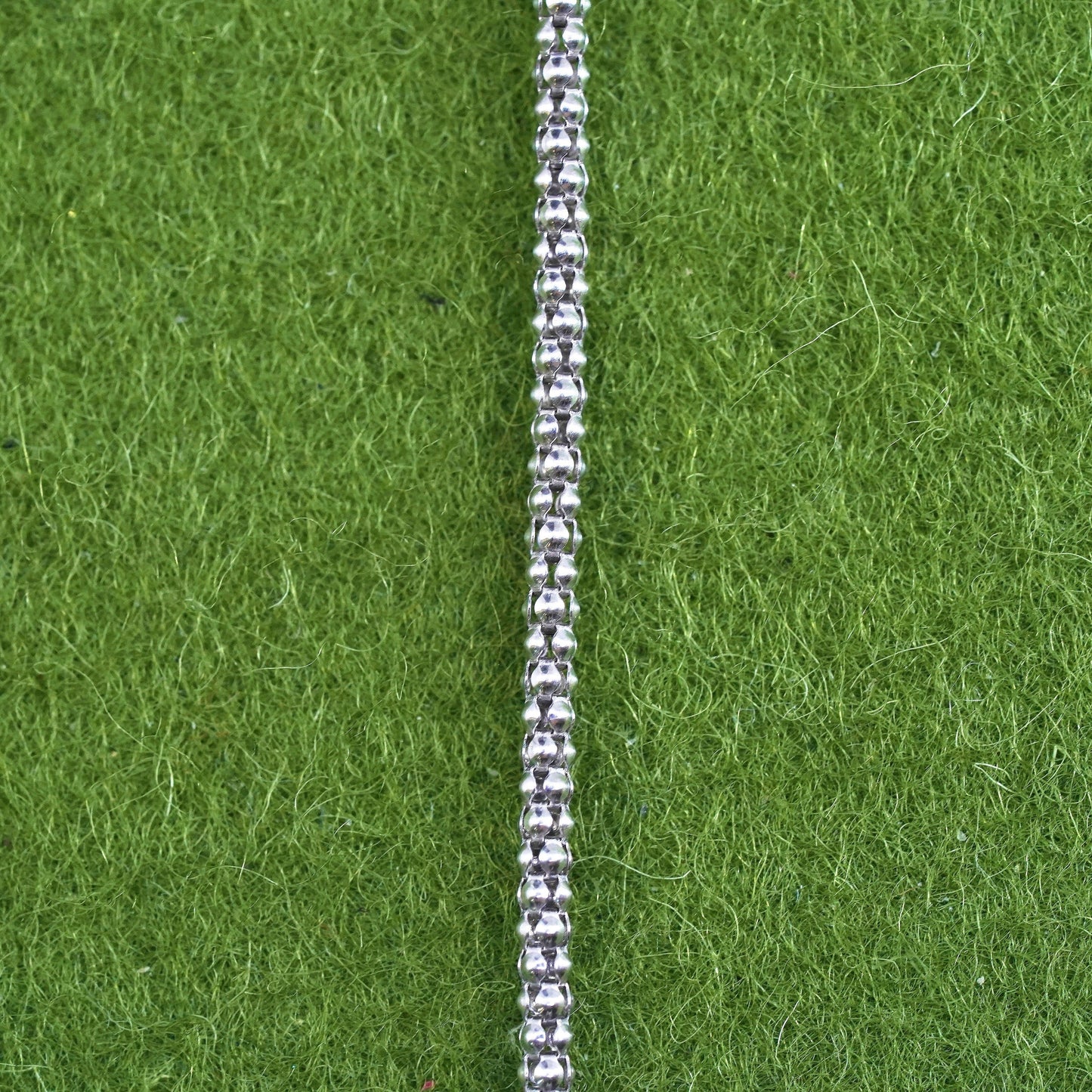 16+2”, 1mm, sterling silver handmade necklace, 925 popcorn chain