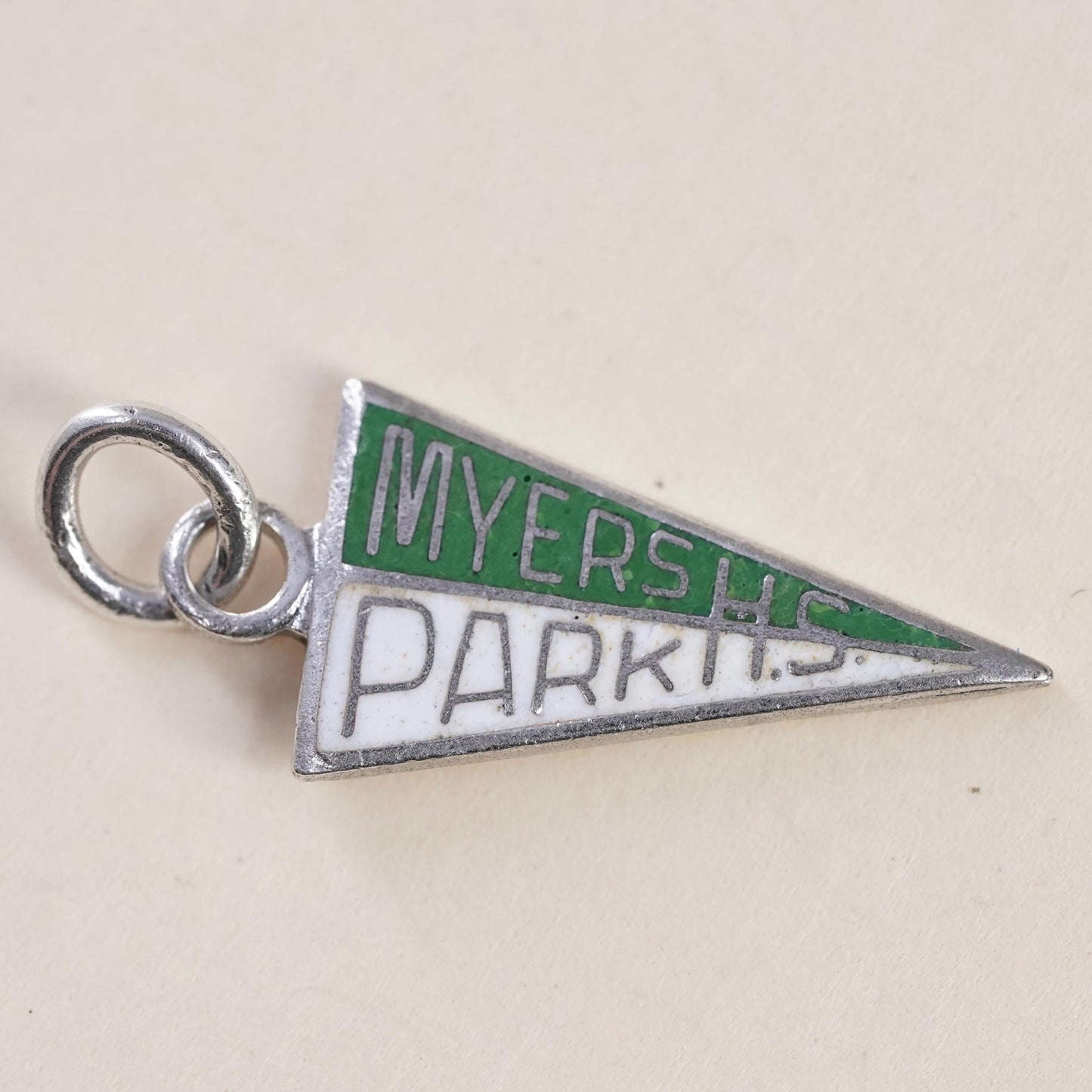 Meyers Park Pennant Charm Sterling 925 Silver Charlotte Souvenir Charm Travel