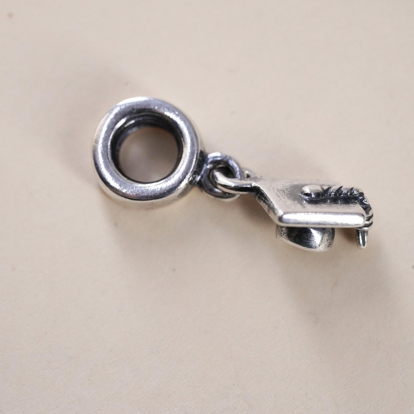 Vintage Pandora ALE sterling 925 silver charm, 925 graduation cap dangle