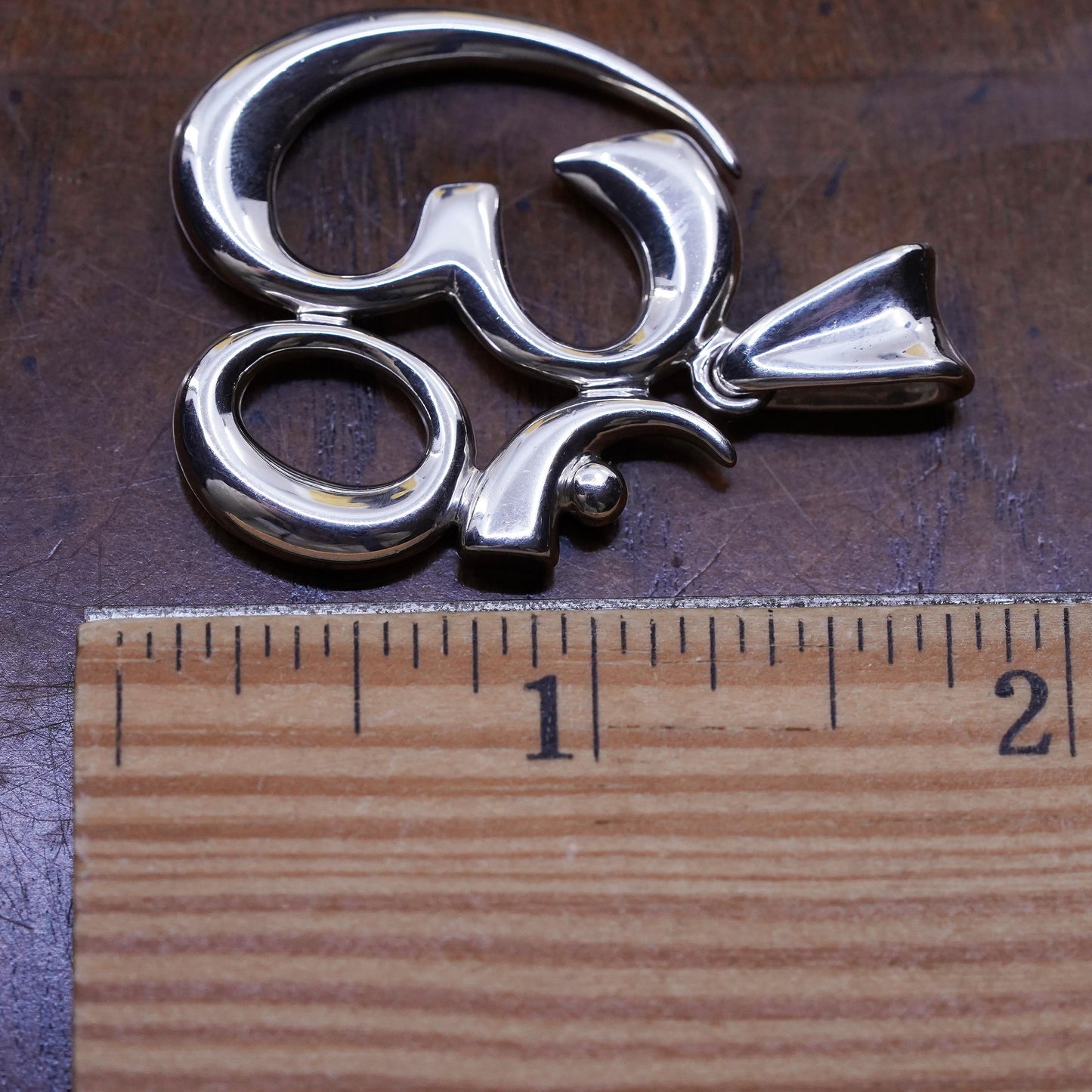 Vintage Robert Lee Morris RLM Studio Sterling silver pendant, 925 silver om aum