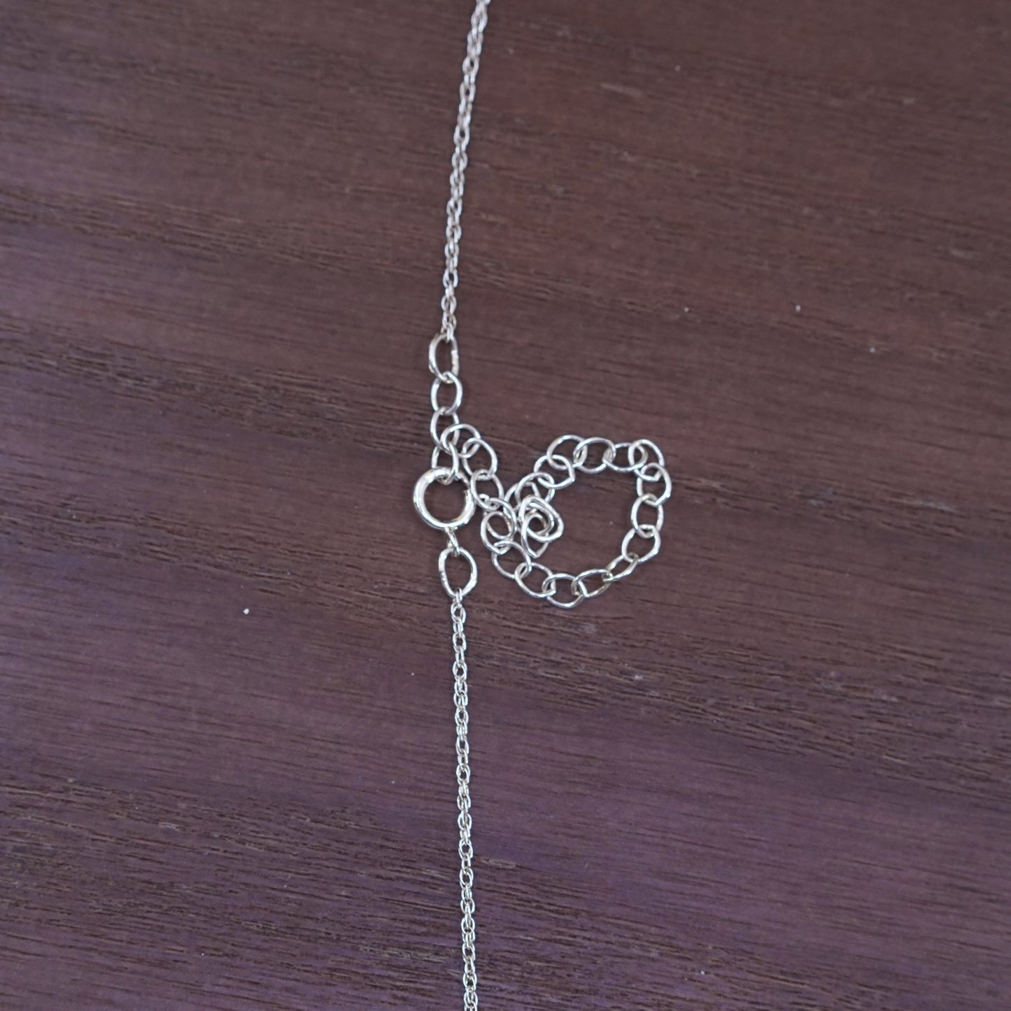 16+2”, sterling silver necklace, 925 rope chain with coffee cup pendant
