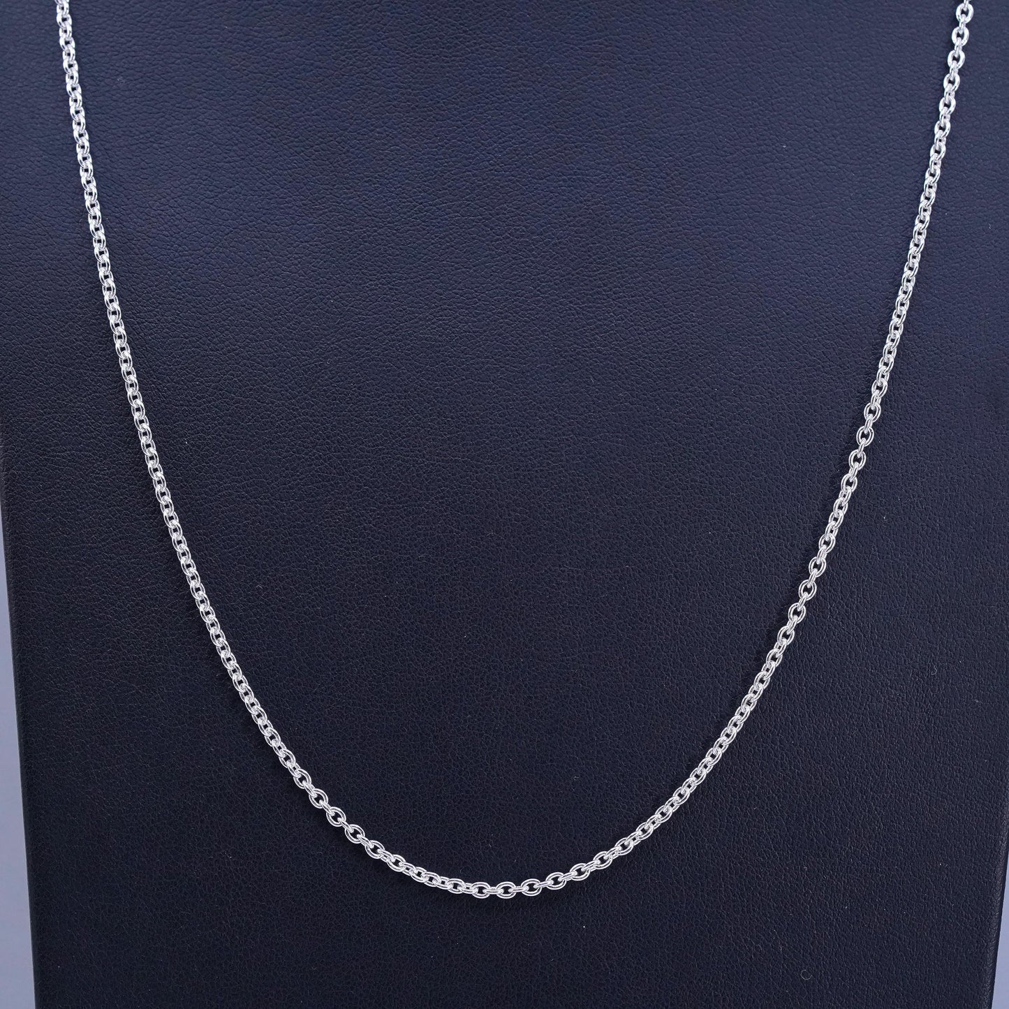 24” 2mm, vintage Pandora ALE Sterling 925 silver circle chain necklace