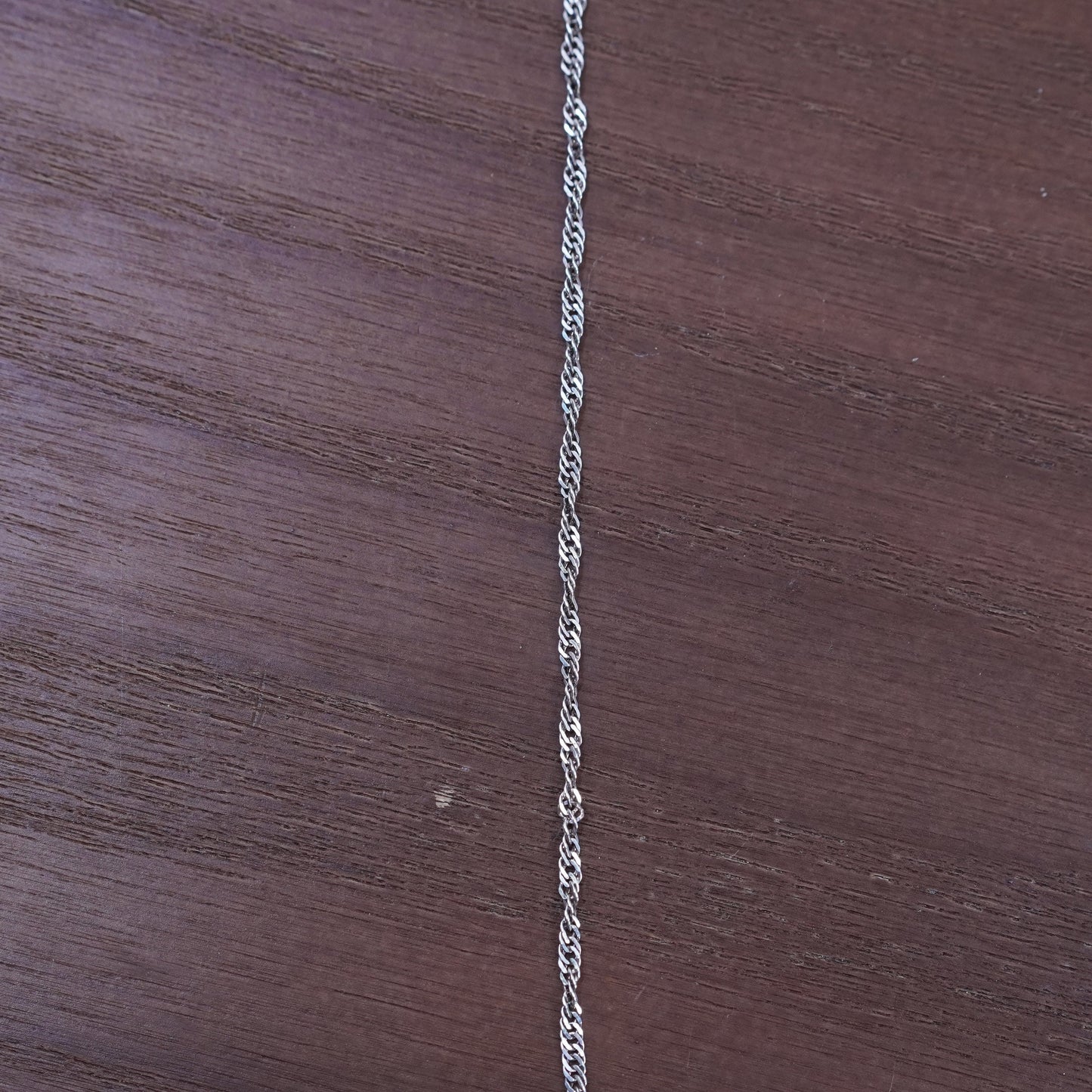18”, 2mm, vintage Sterling silver necklace, 925 twisted curb chain
