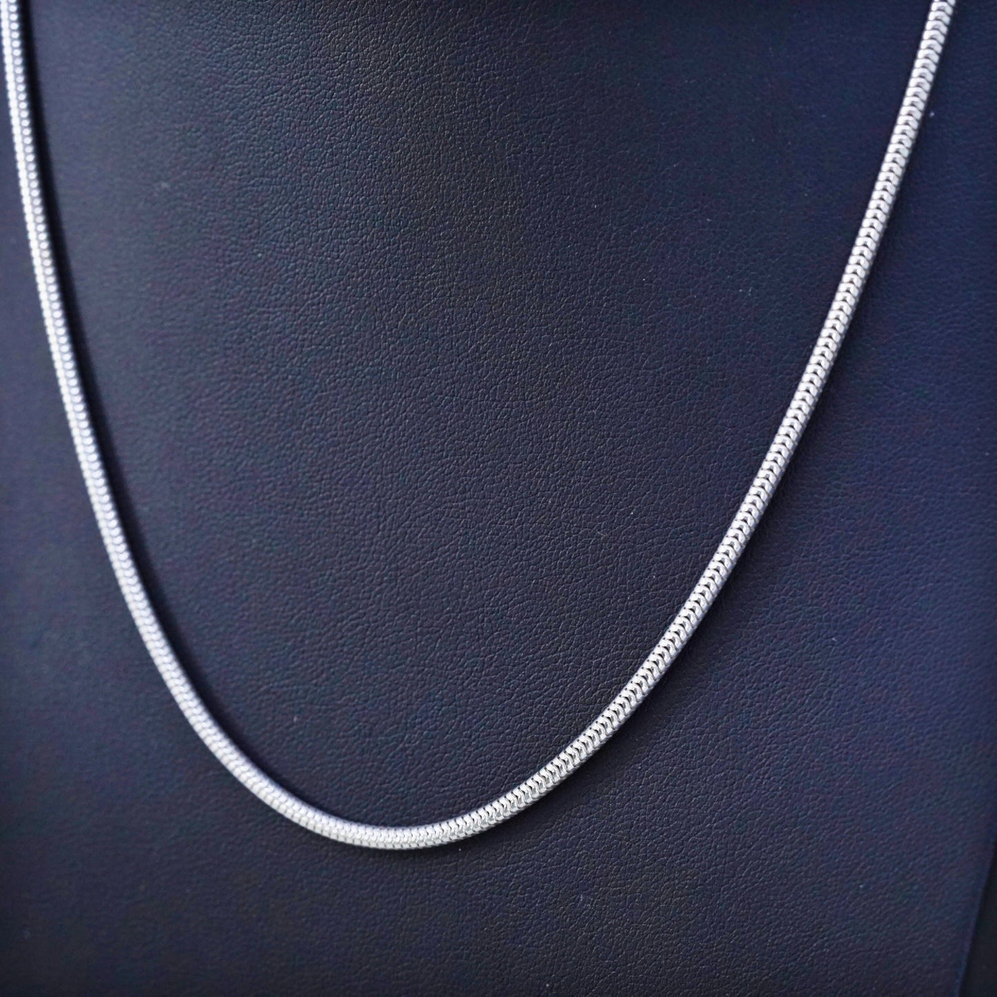 18", 3mm, Vintage sterling silver snake chain, 925 necklace
