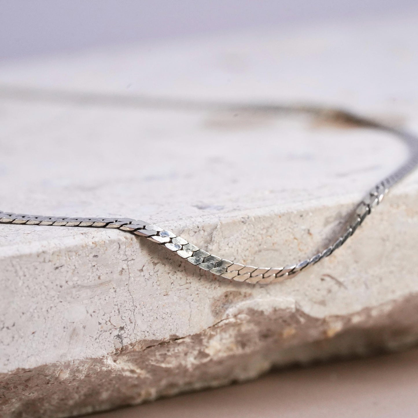 15” 2mm, vermeil gold over Sterling silver handmade necklace, 925 curb chain