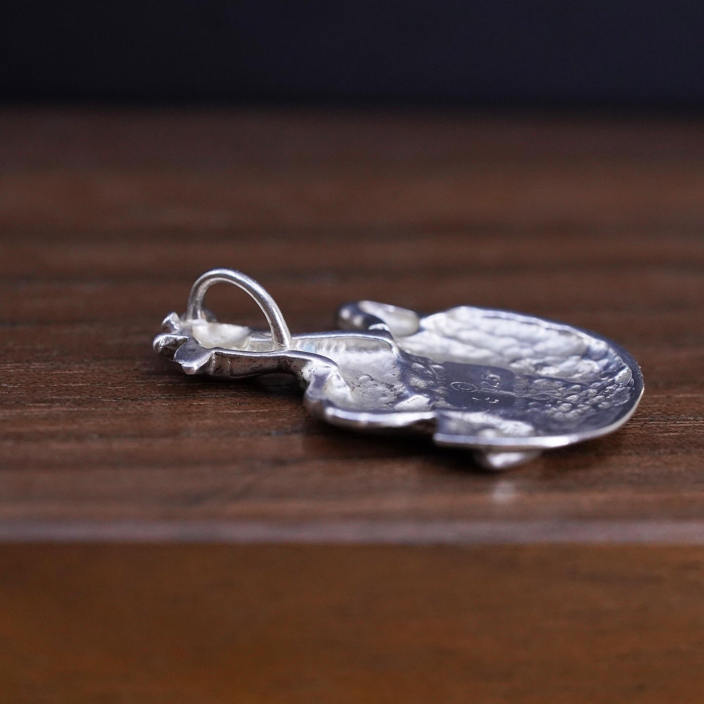 Vintage Sterling silver Handmade pendant, 925 Noah’s ark charm elephant giraffe