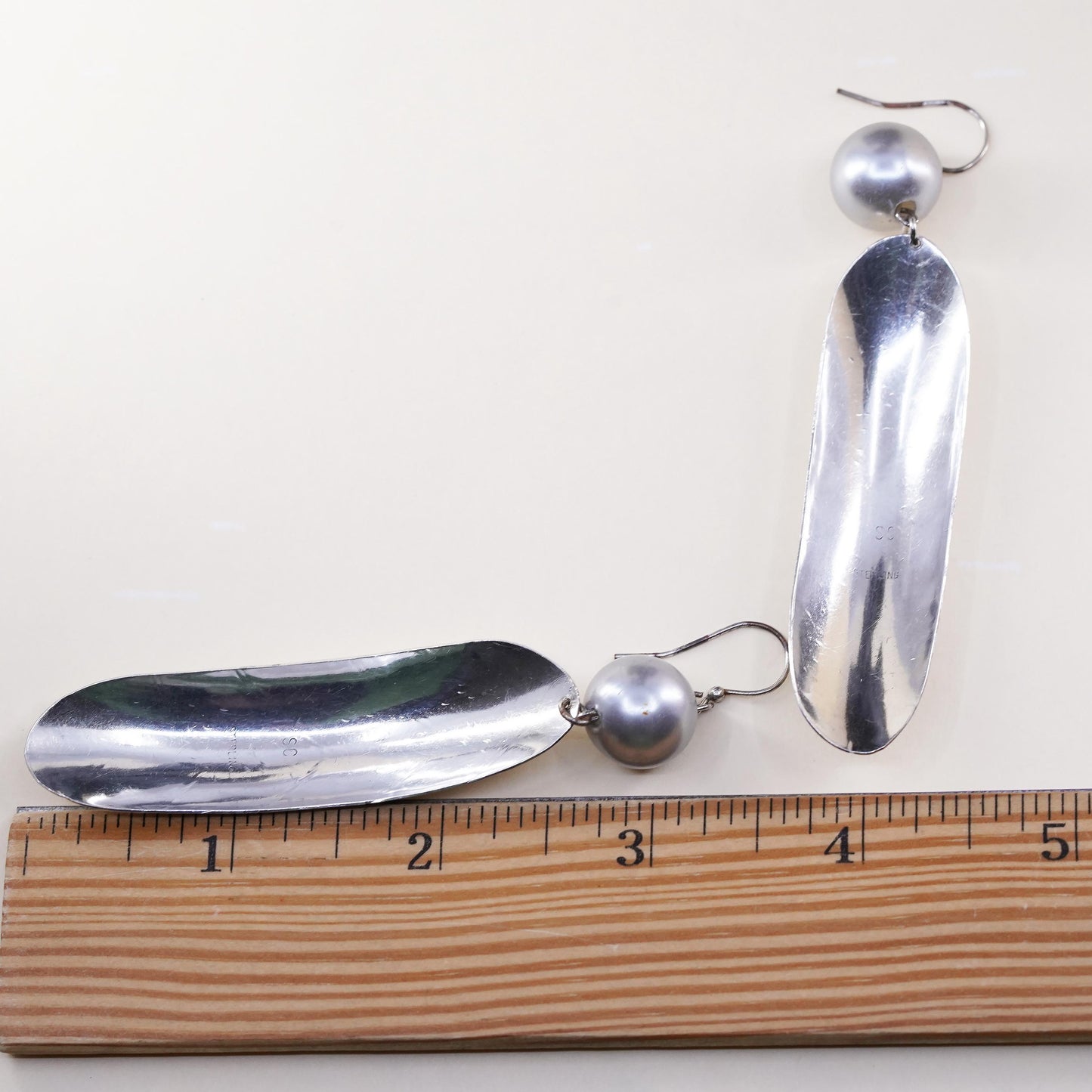 Native American southwestern Sharon Cisco Sterling 925 silver earrings feather
